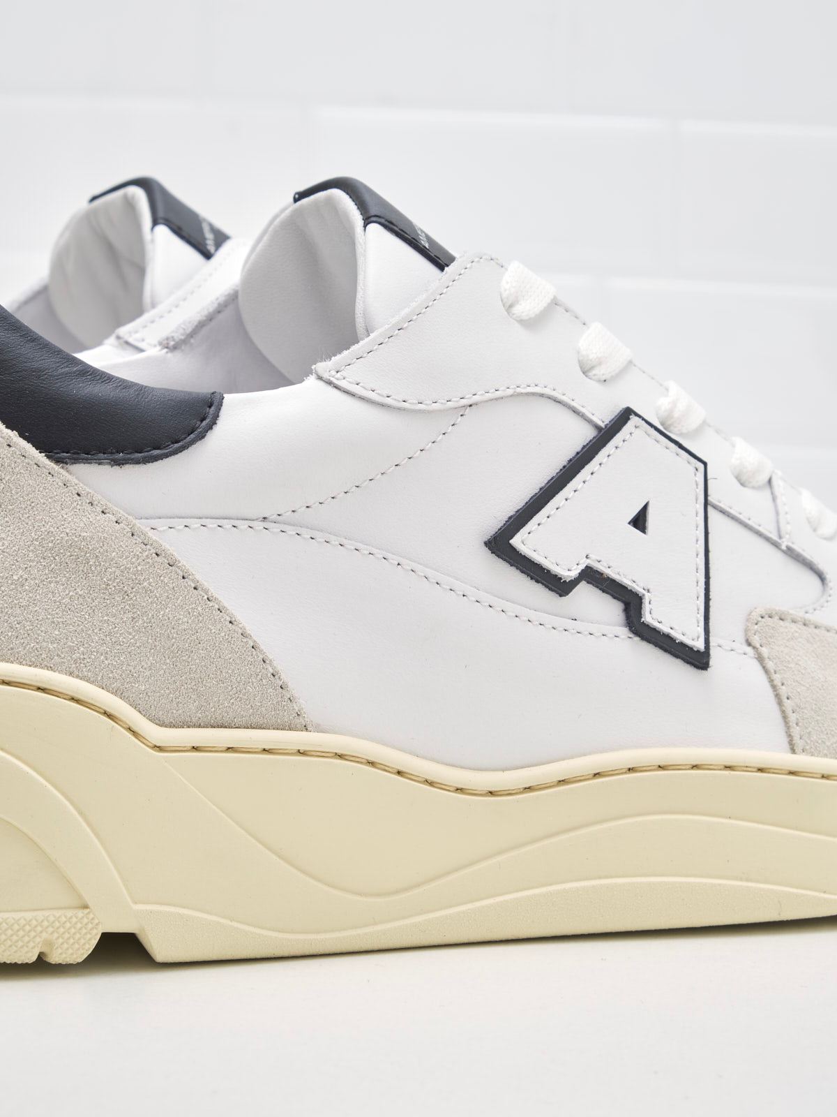 American White - Emmeuno Logo Explorer Man white black 