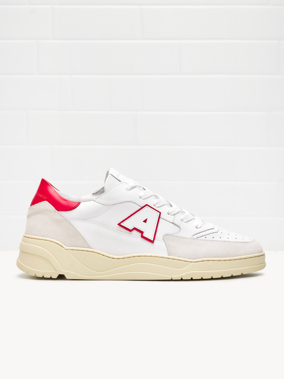 Sneakers Man Emmeuno Logo Explorer white red