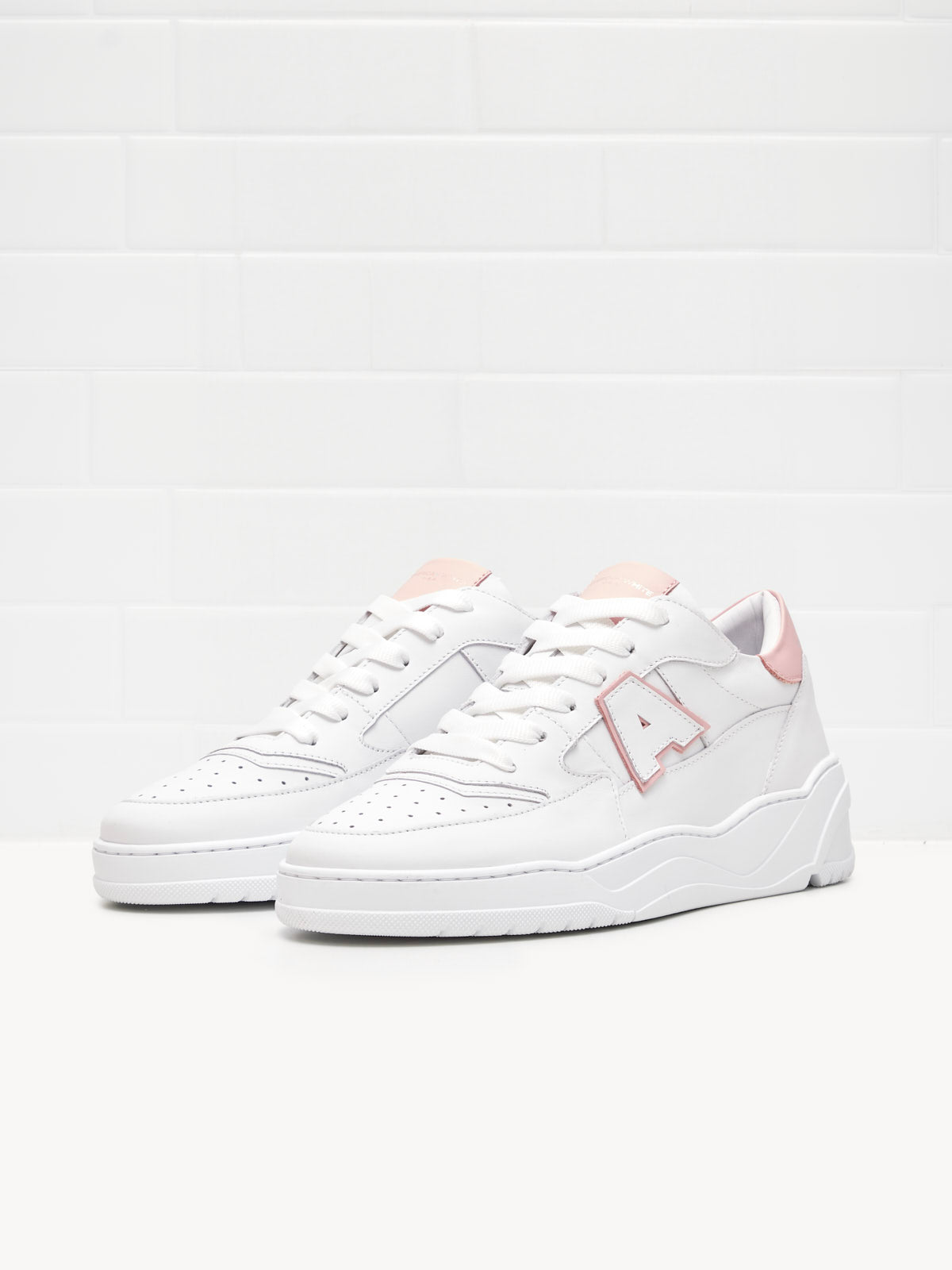 American White - Sneakers Woman Emmeuno Logo white pink 