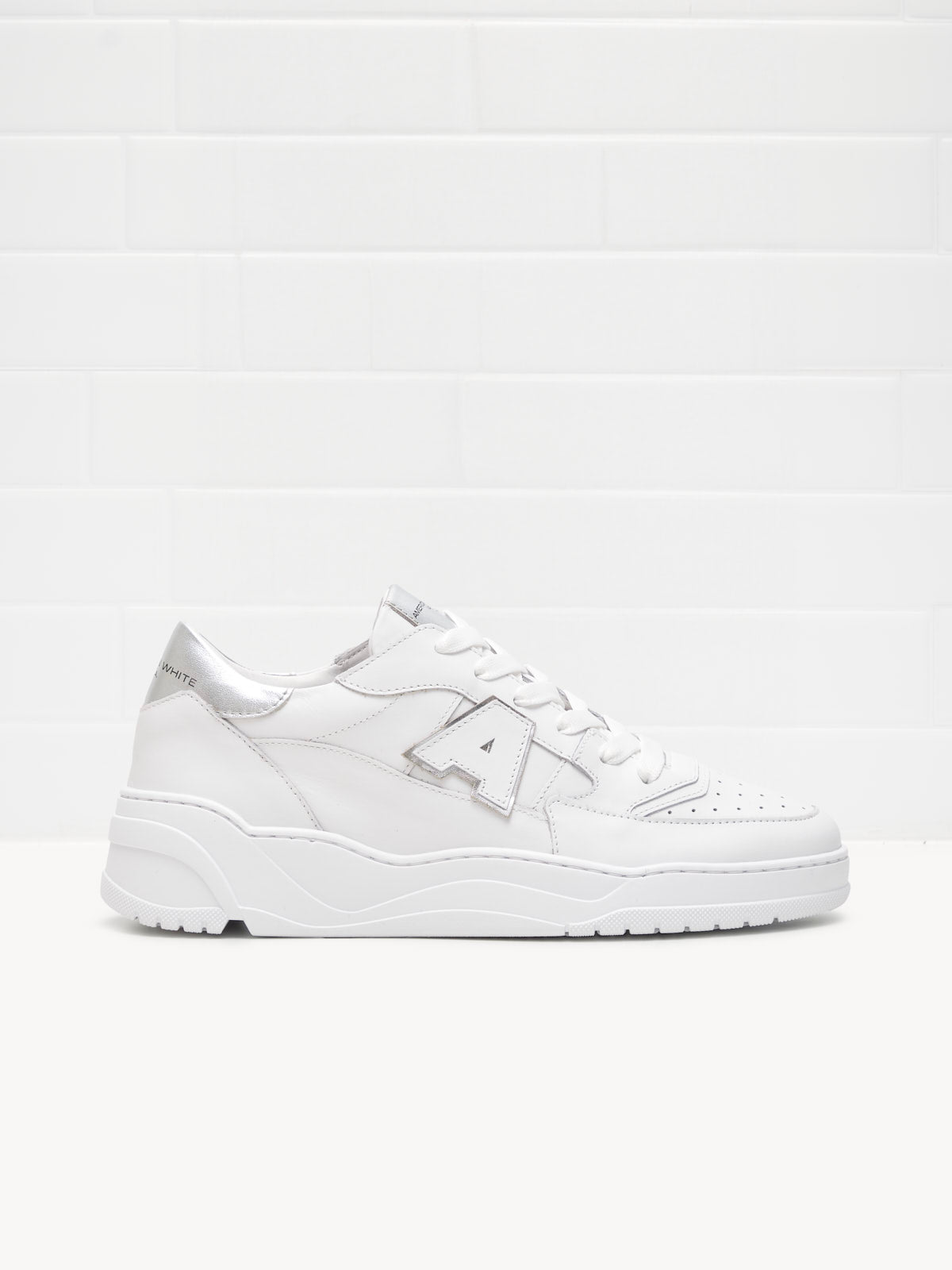 Sneakers Woman Emmeuno Logo white silver