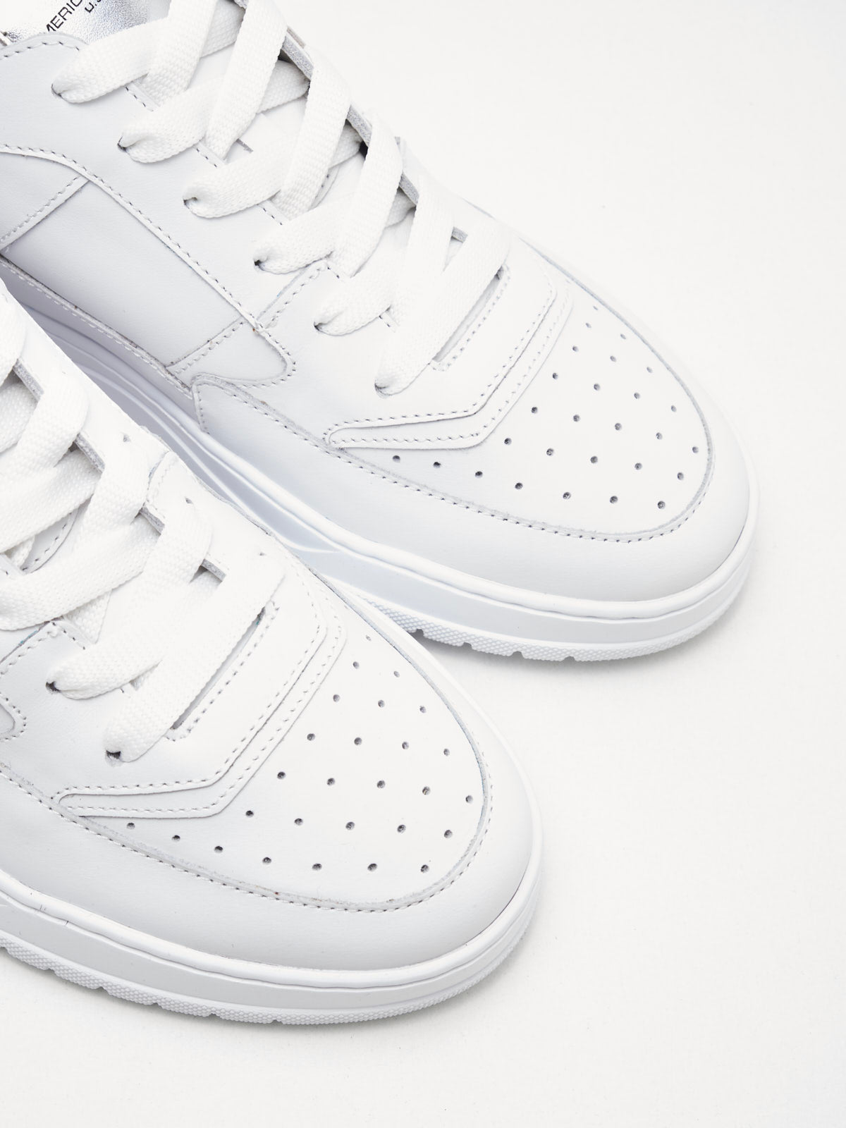 American White - Sneakers Woman Emmeuno Logo white silver 
