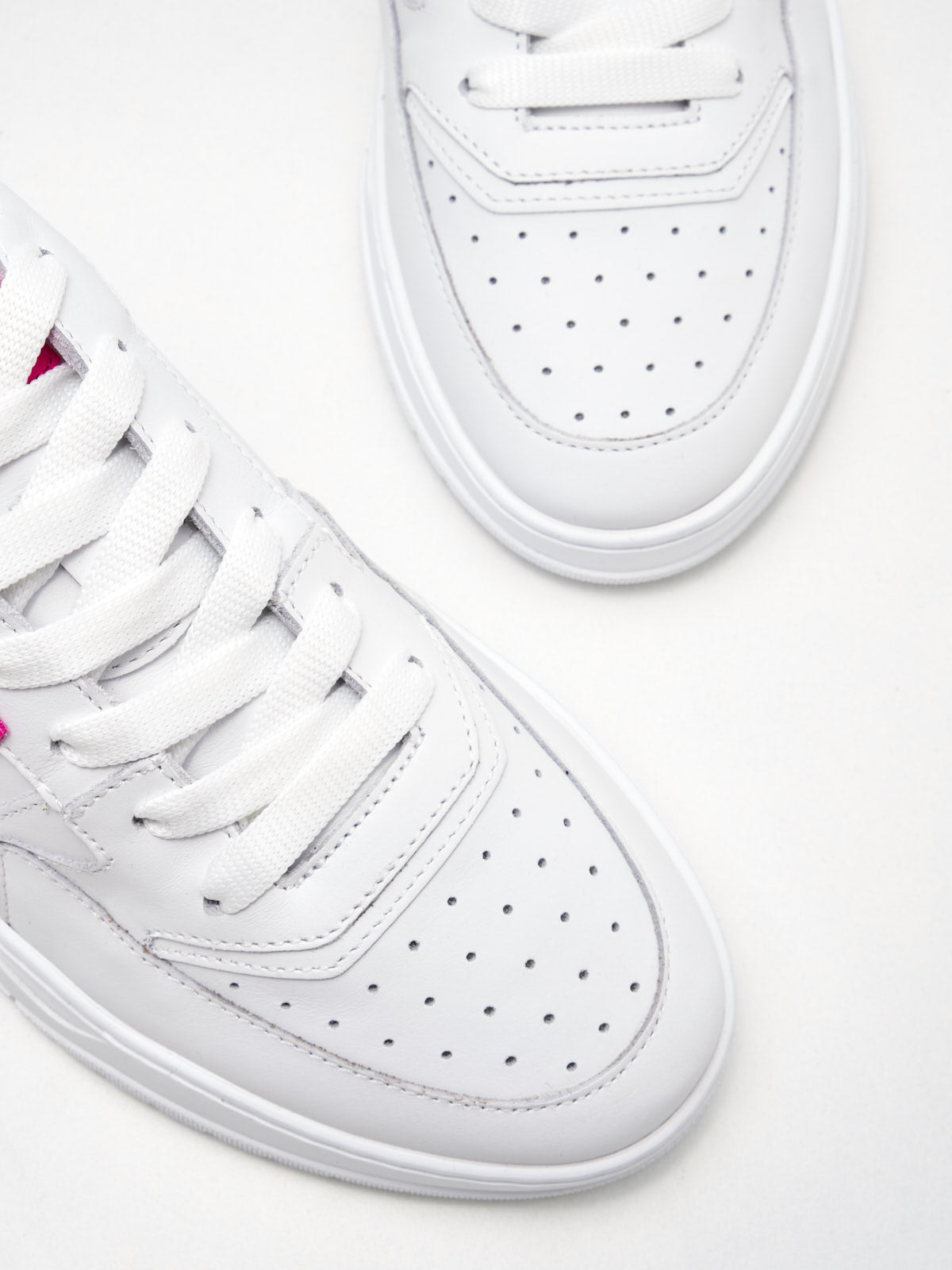 American White - Sneakers Woman Emmeuno Logo white fucsia 