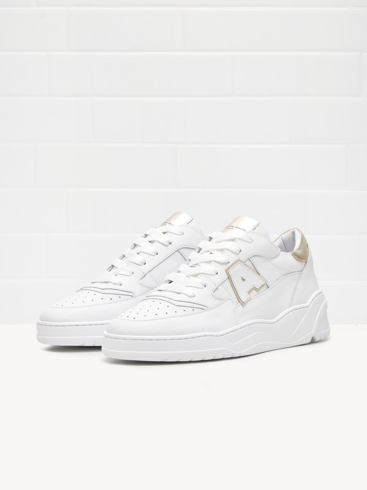 American White - Sneakers Woman Emmeuno Logo white platinum 