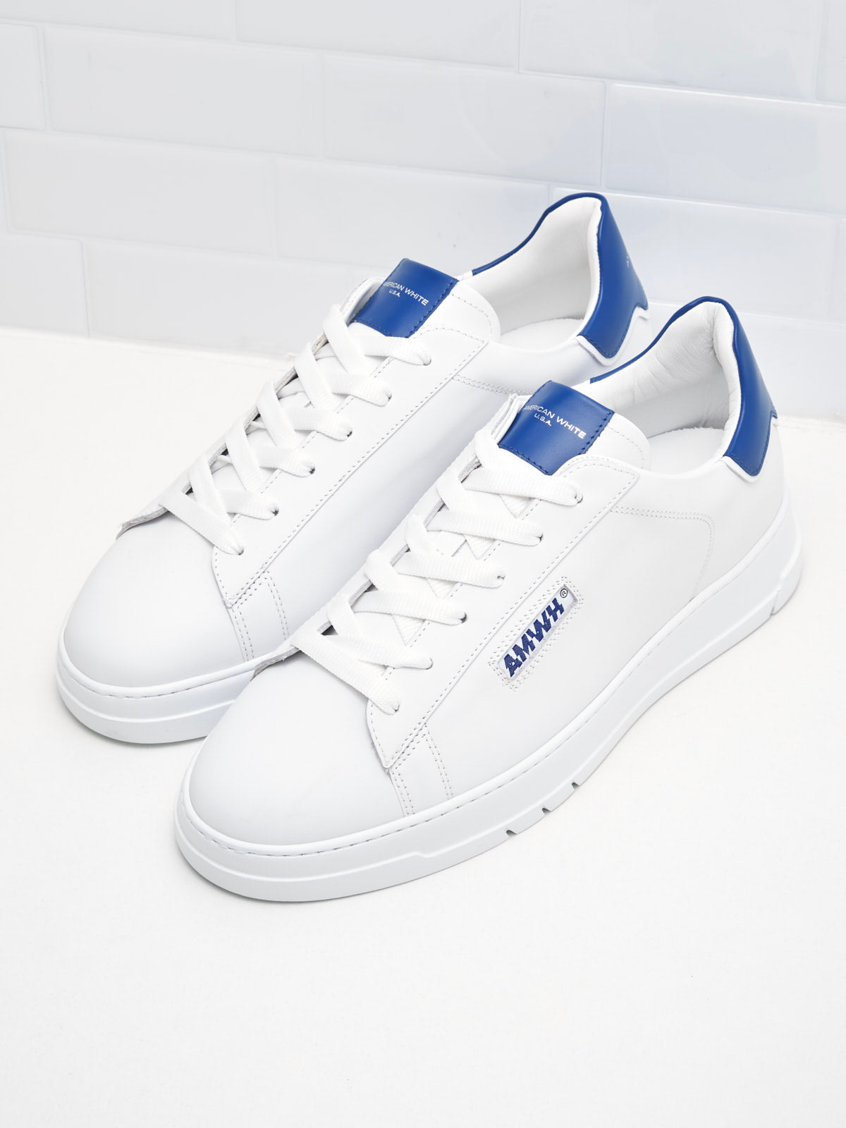 American White - Sneakers Super Iconic Man white blue 