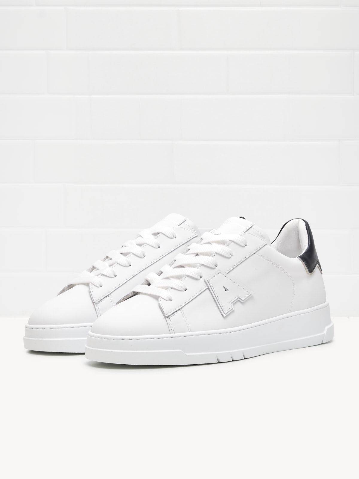 American White - Sneakers Logo Man white black 