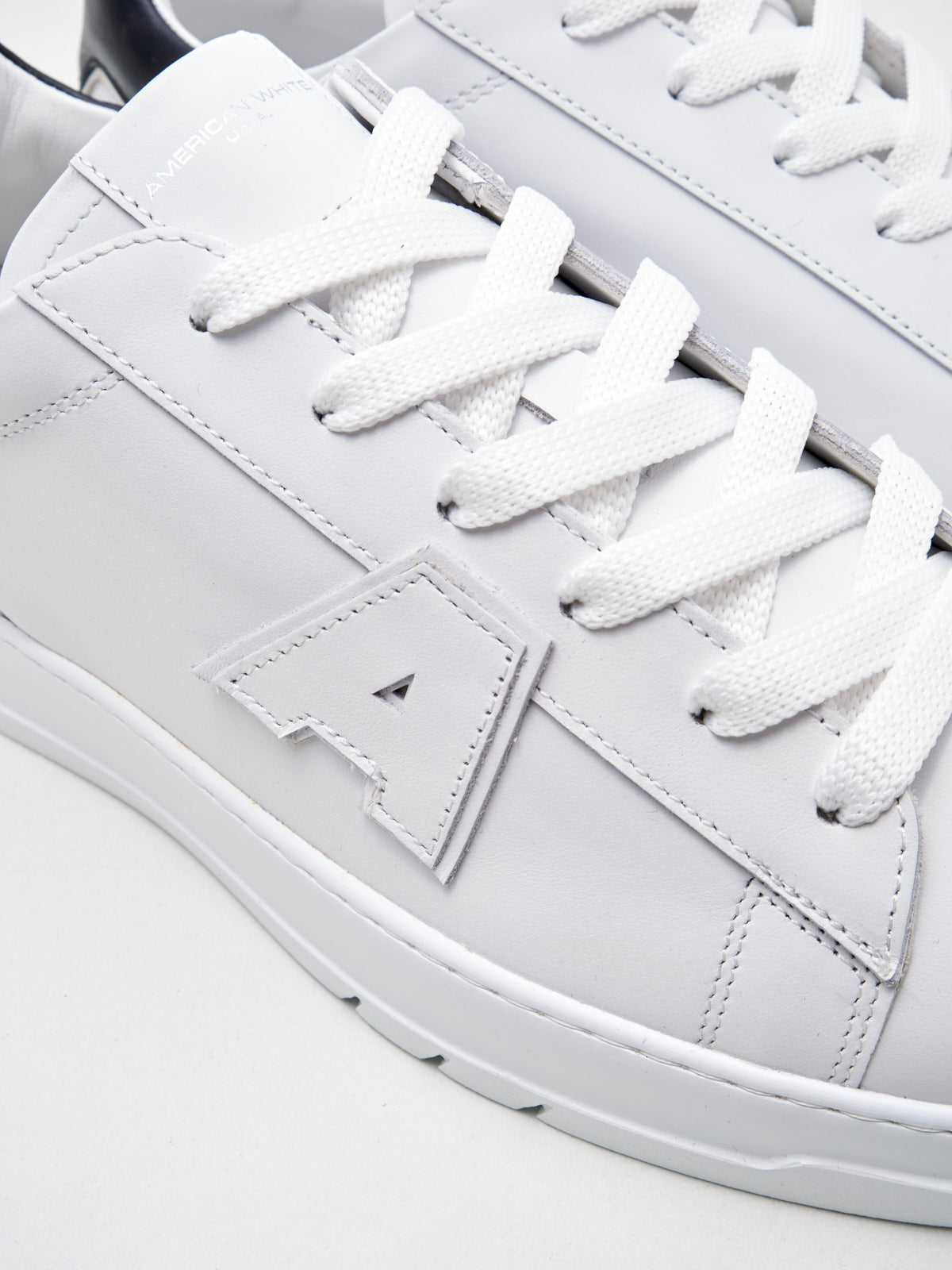 American White - Sneakers Logo Man white black 
