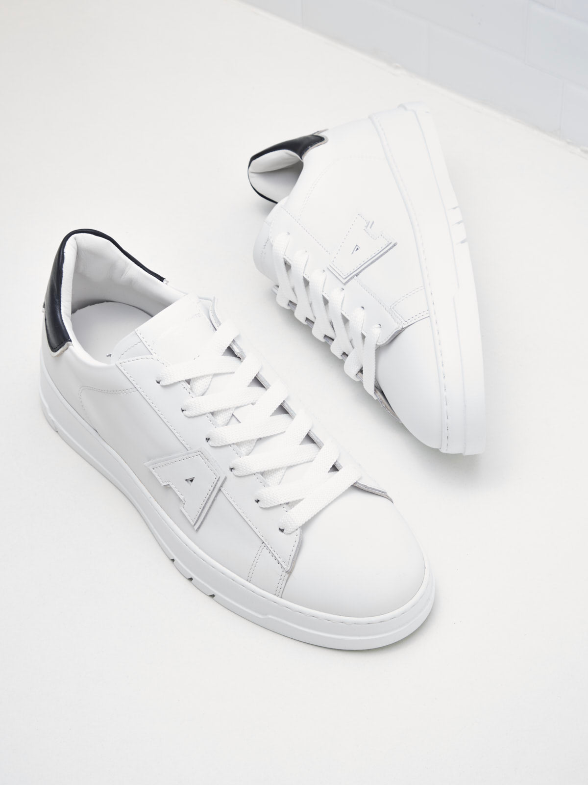 American White - Sneakers Logo Man white black 