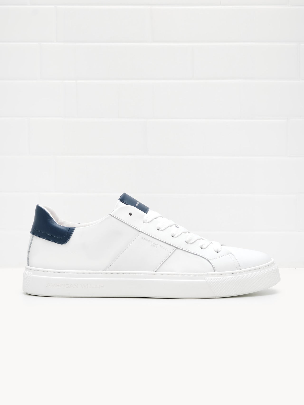 American White Whoop Man white blue