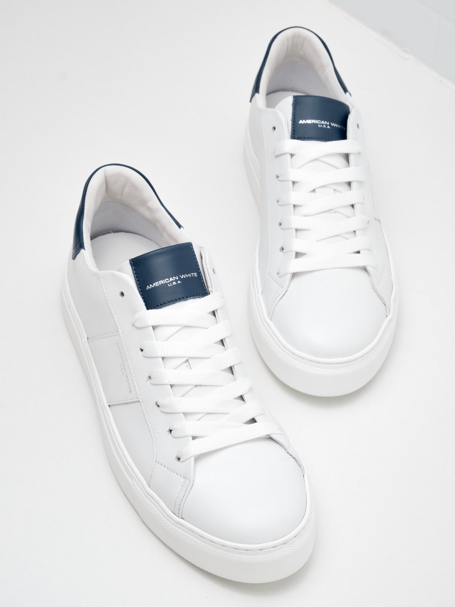 American White - Sneakers Man Whoop white blue 