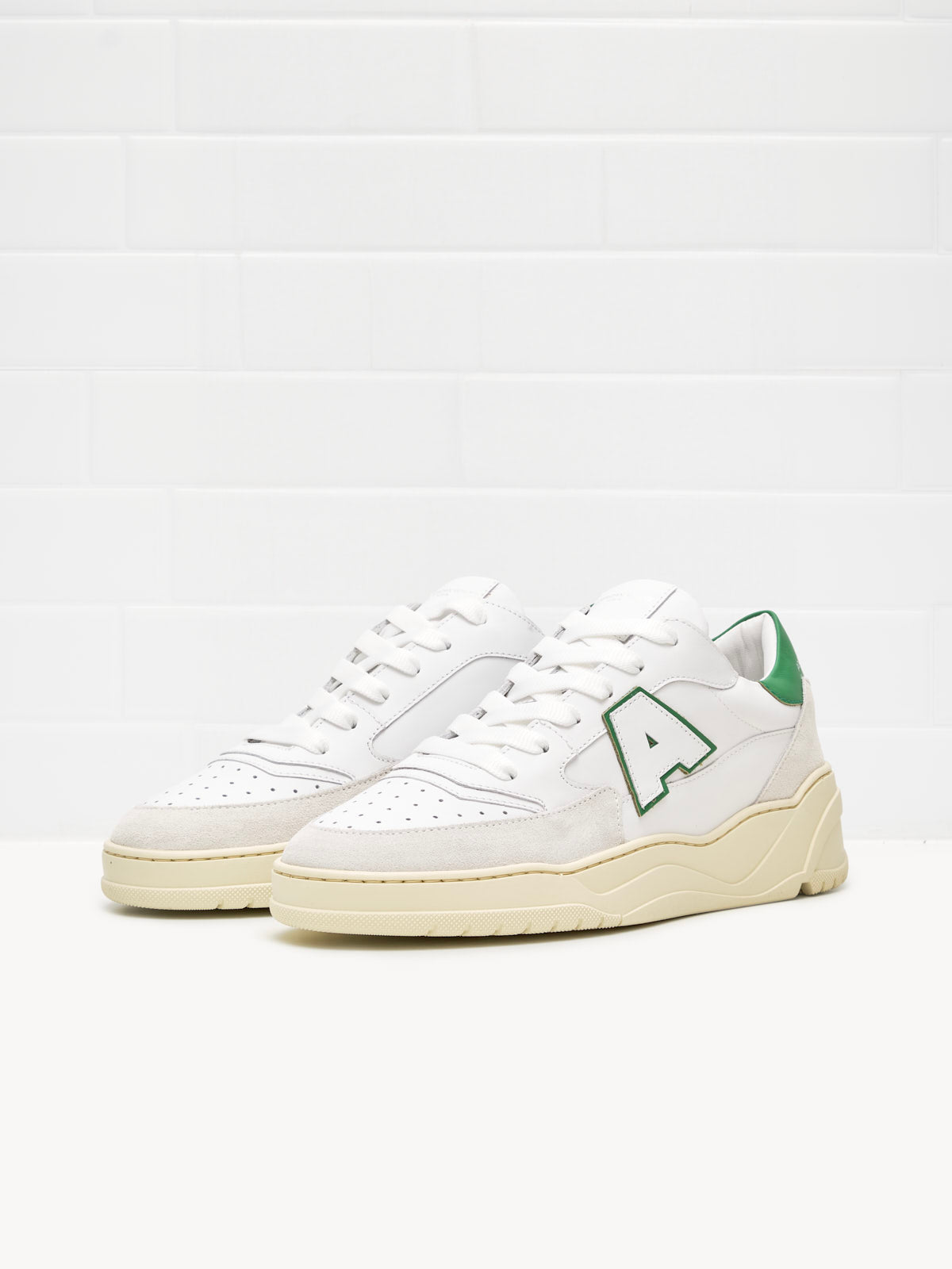 American White - Sneakers Woman Emmeuno Logo Explorer white green 
