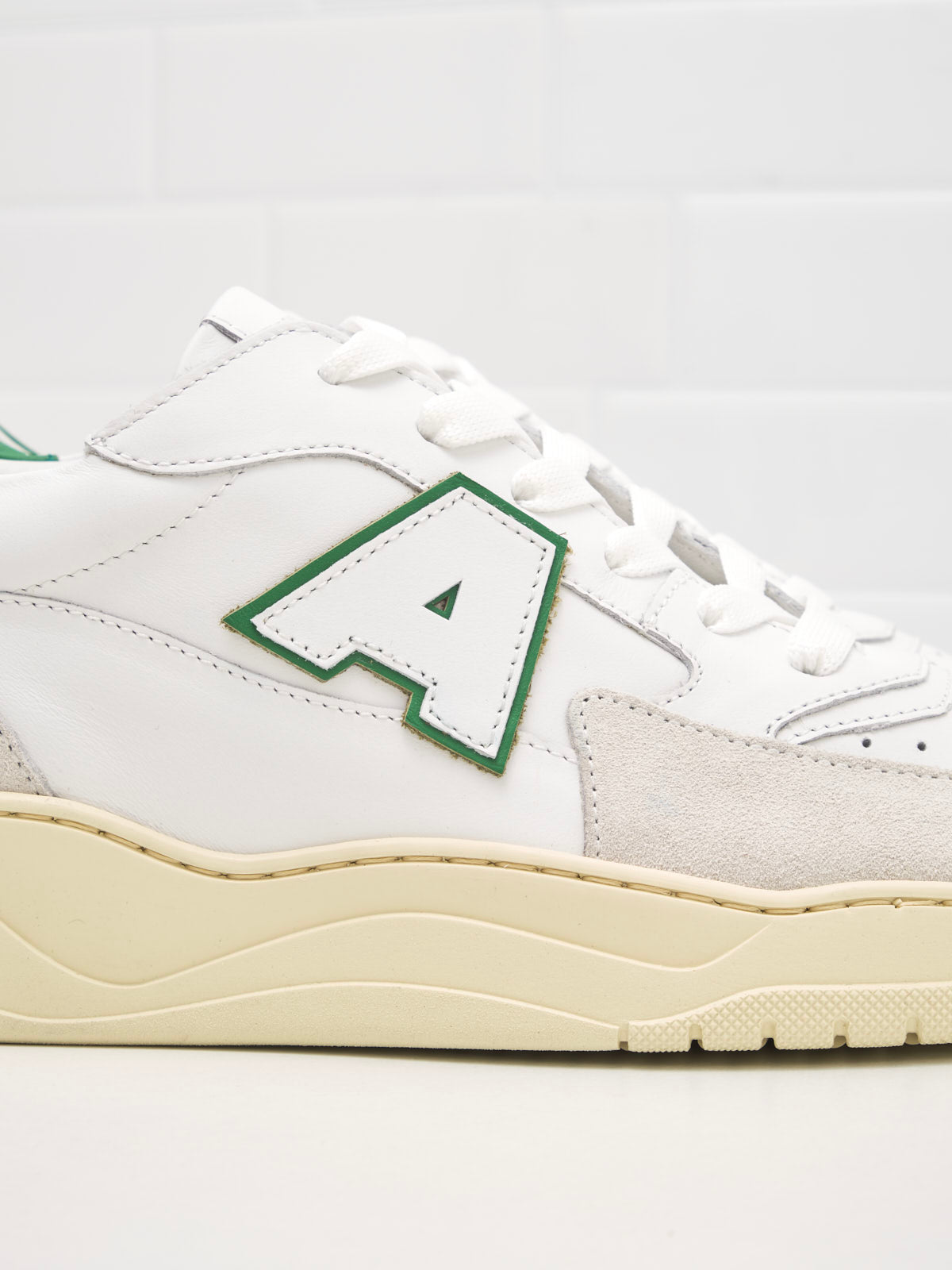 American White - Sneakers Woman Emmeuno Logo Explorer white green 
