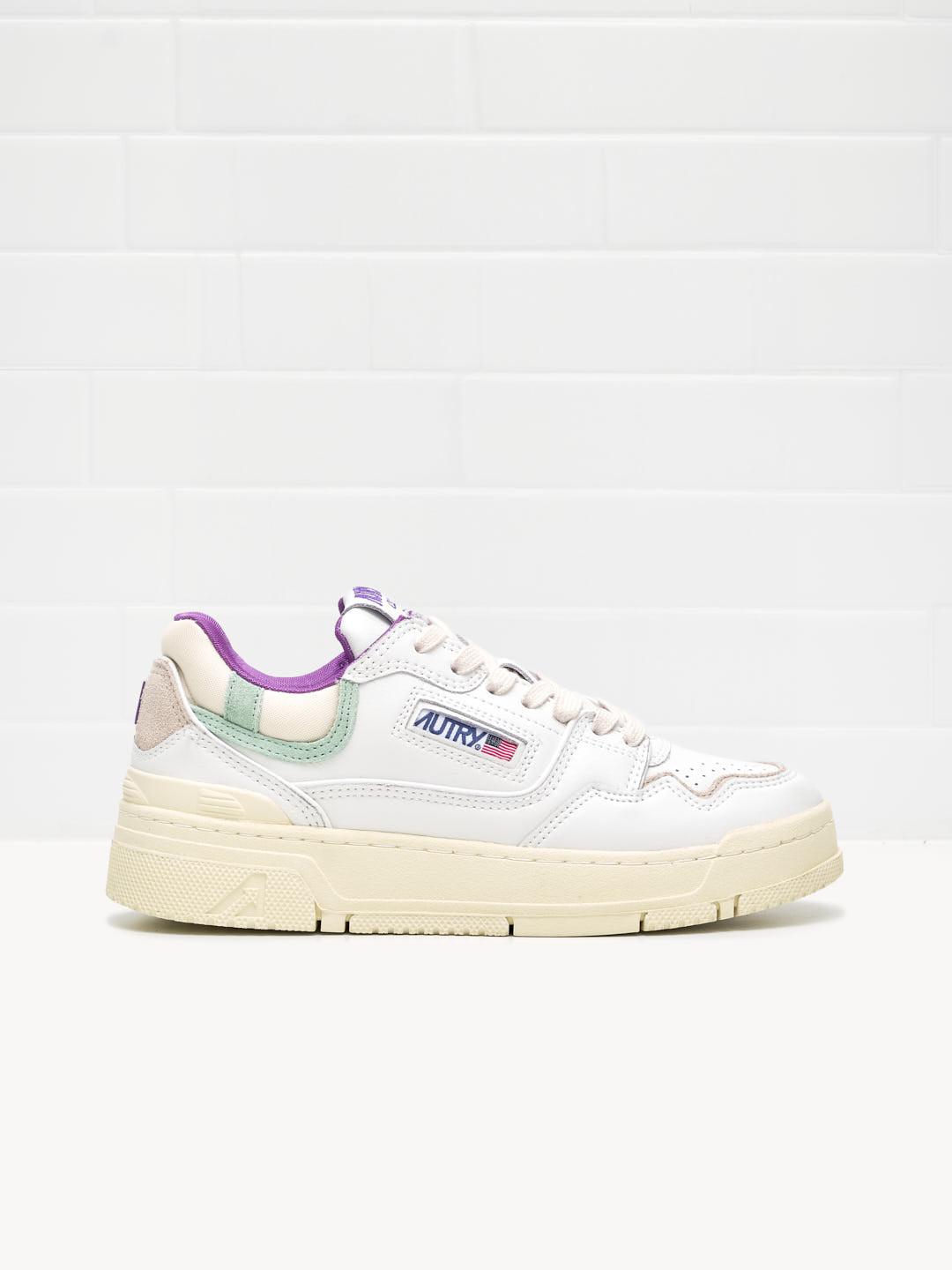 Sneakers CLC Woman white suede cameo green