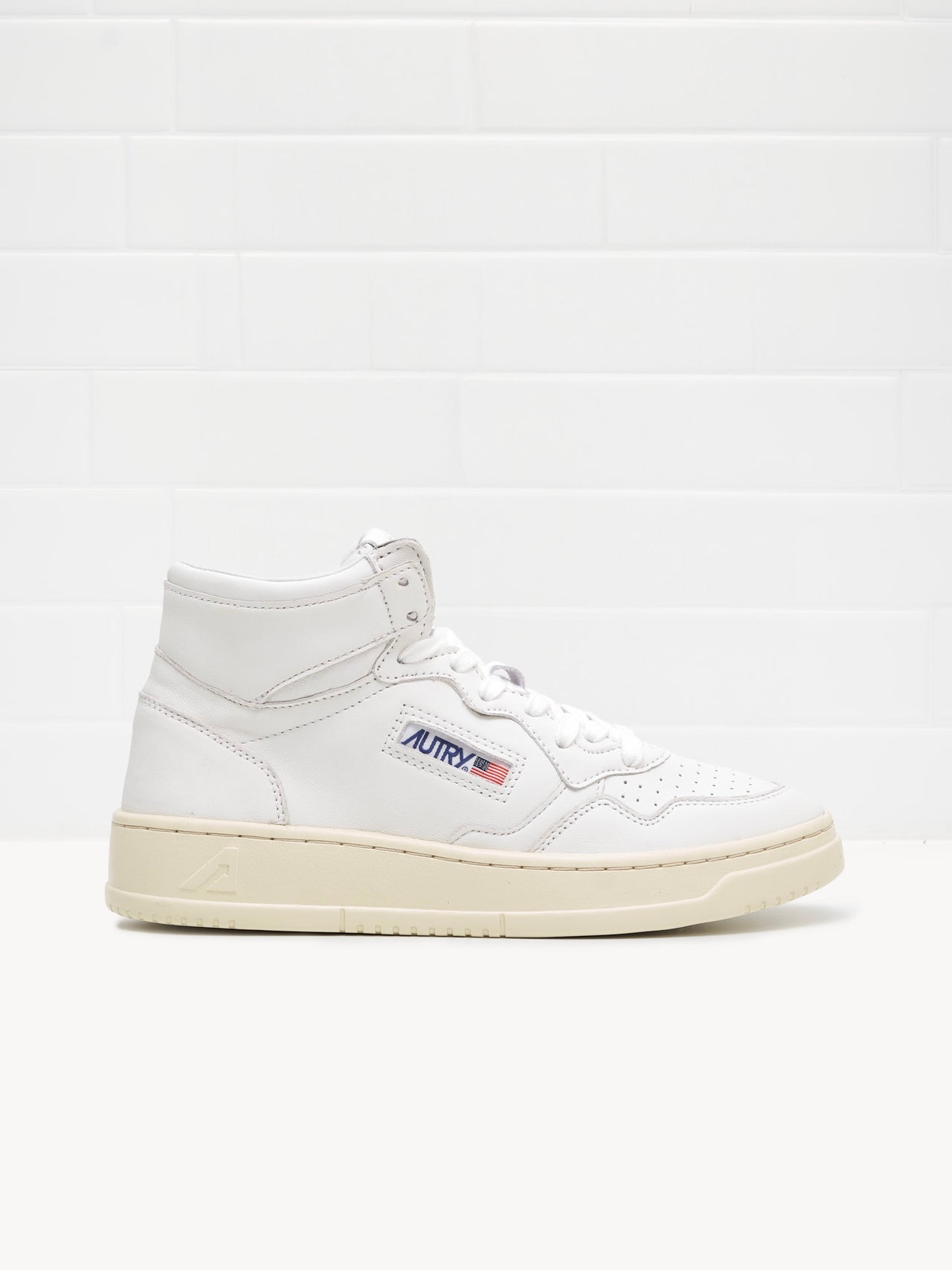 Sneakers Medalist Mid Woman total white goat