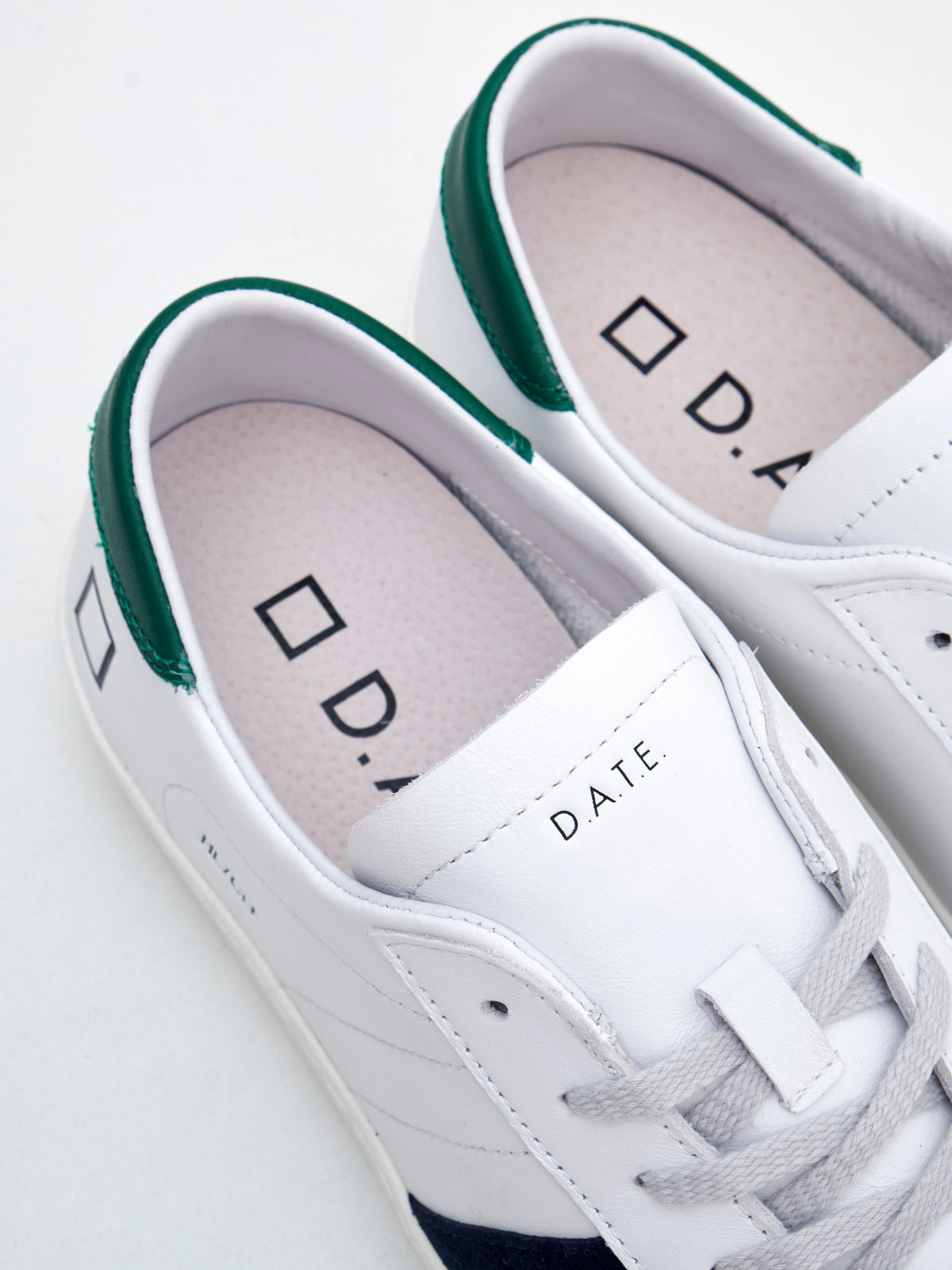 Date - Sneakers Hill Low Calf Man white blue green 