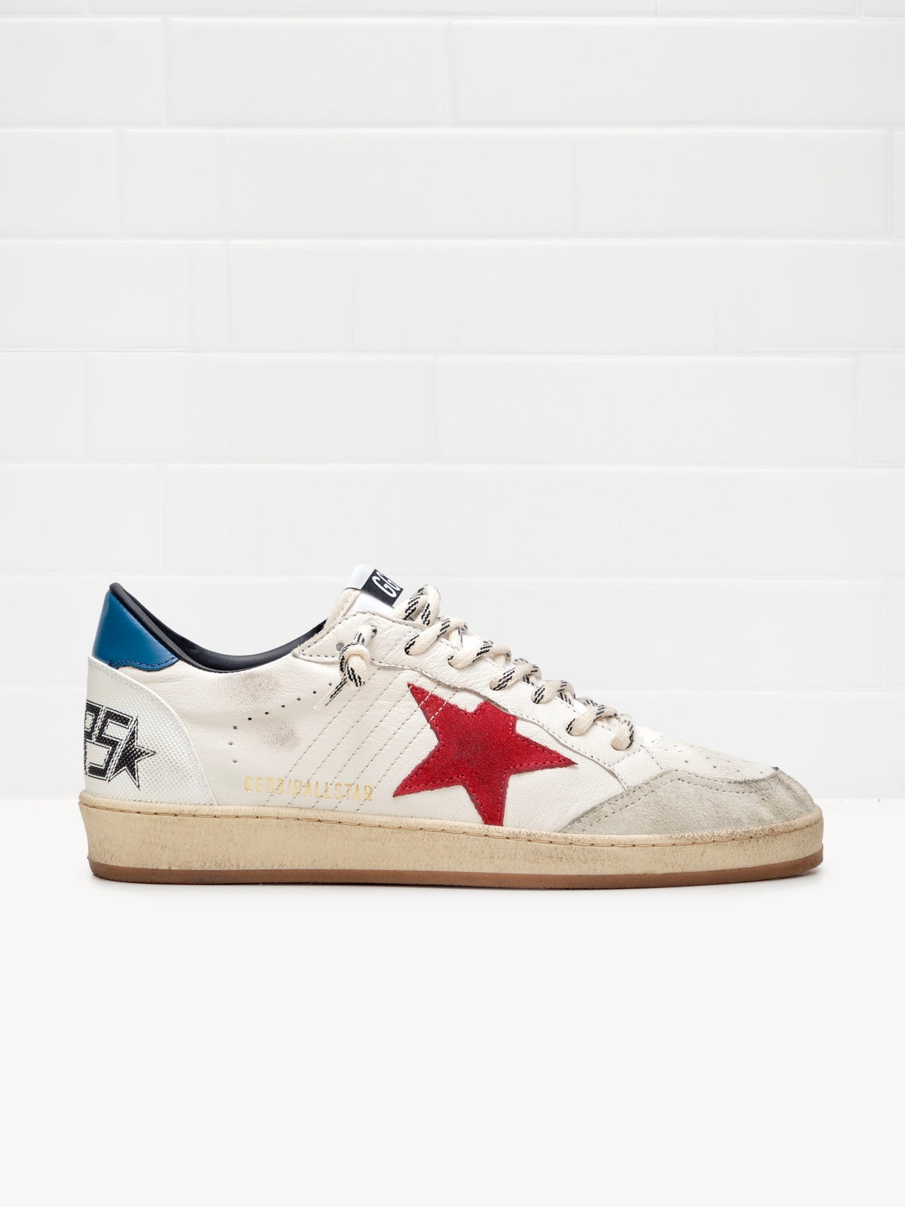 golden goose - Sneakers Ball Star Man white red blue 