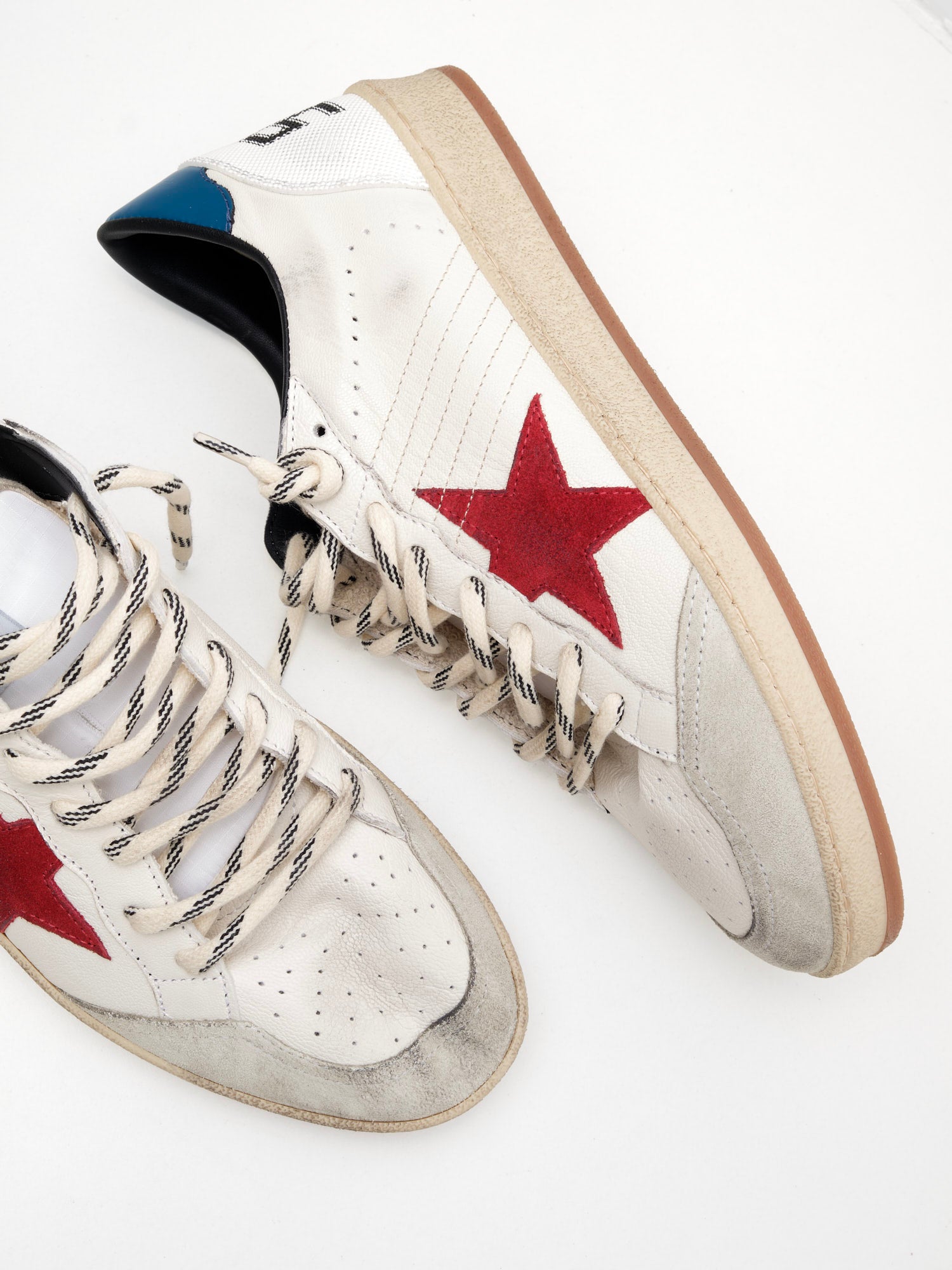 golden goose - Sneakers Ball Star Man white red blue 