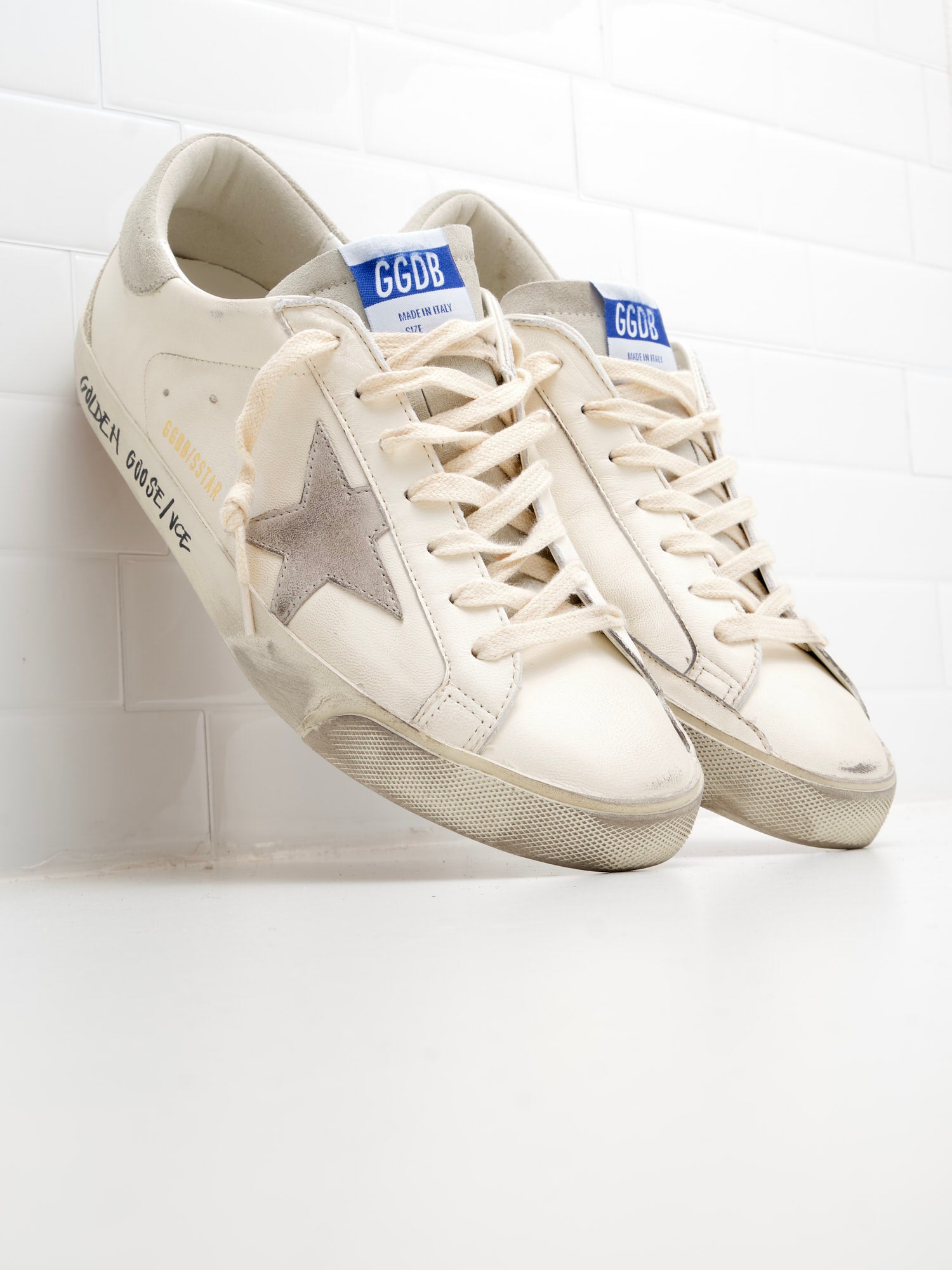 golden goose - Super Star With Spur Man white grey 