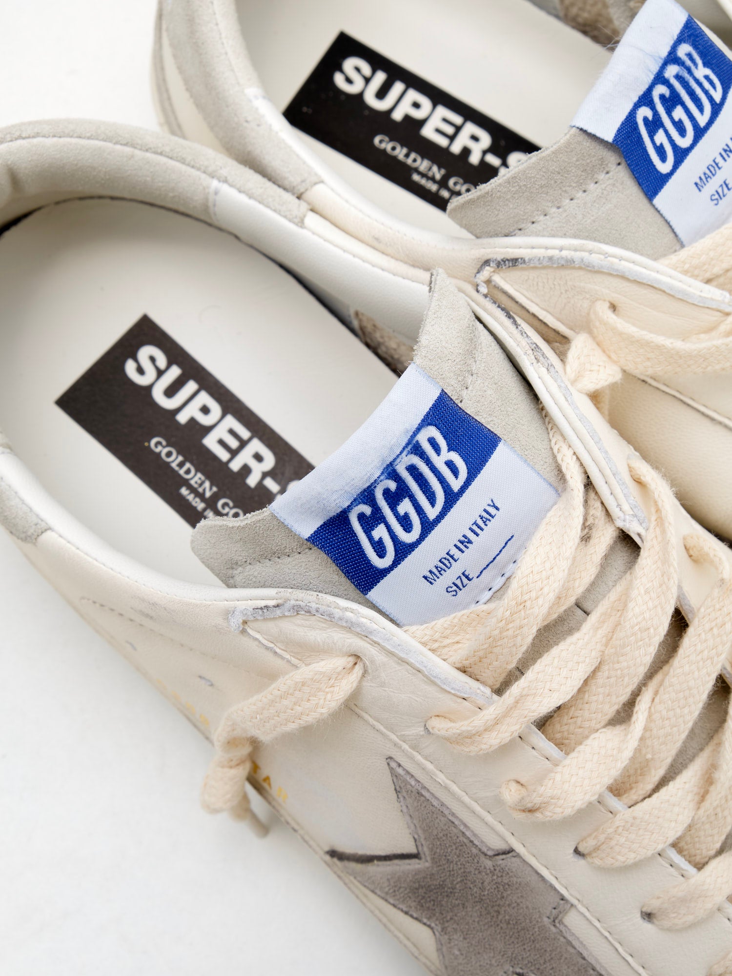golden goose - Super Star With Spur Man white grey 