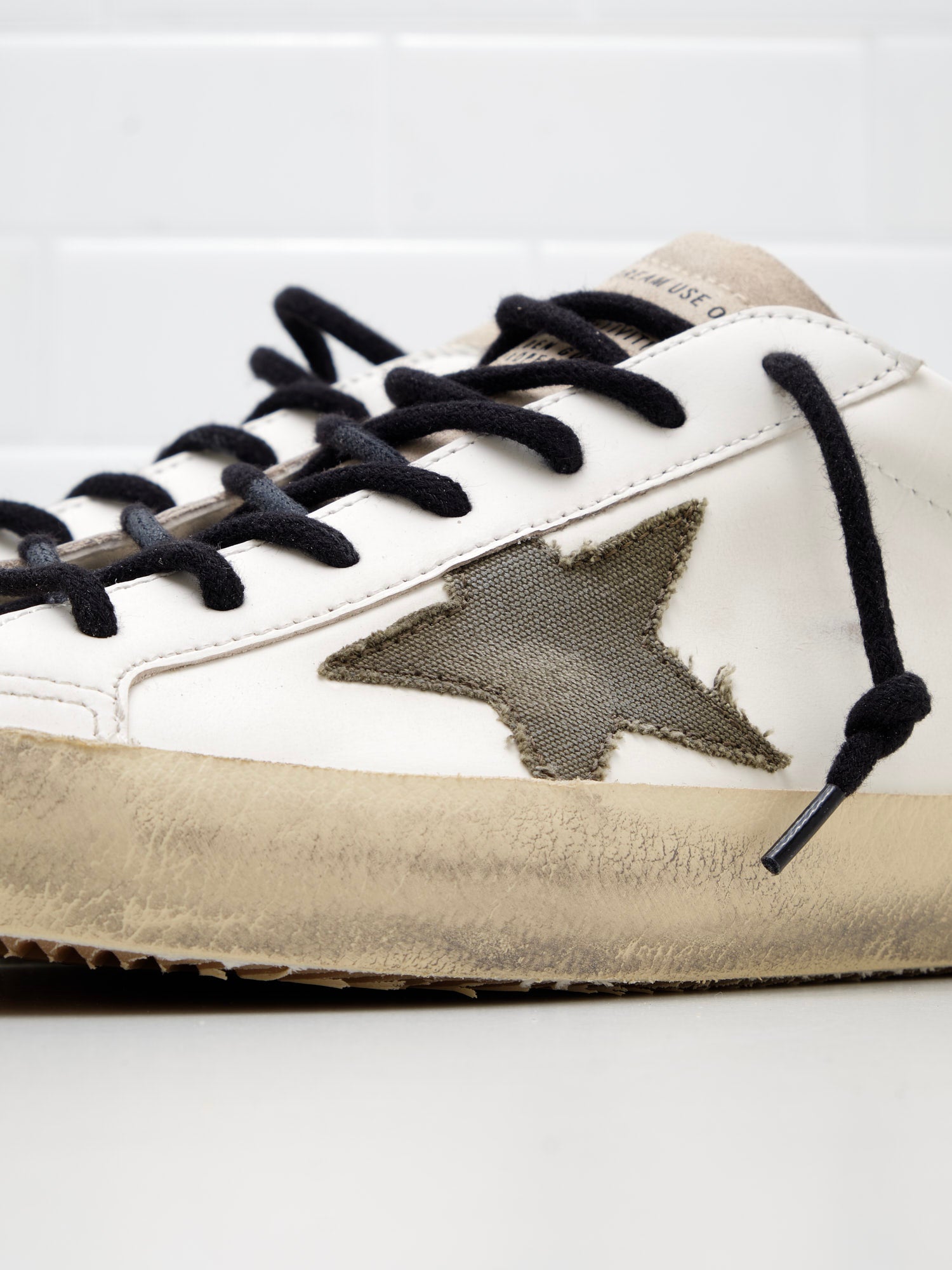 golden goose - Sneakers Super Star Classic With Spur Man white green black 