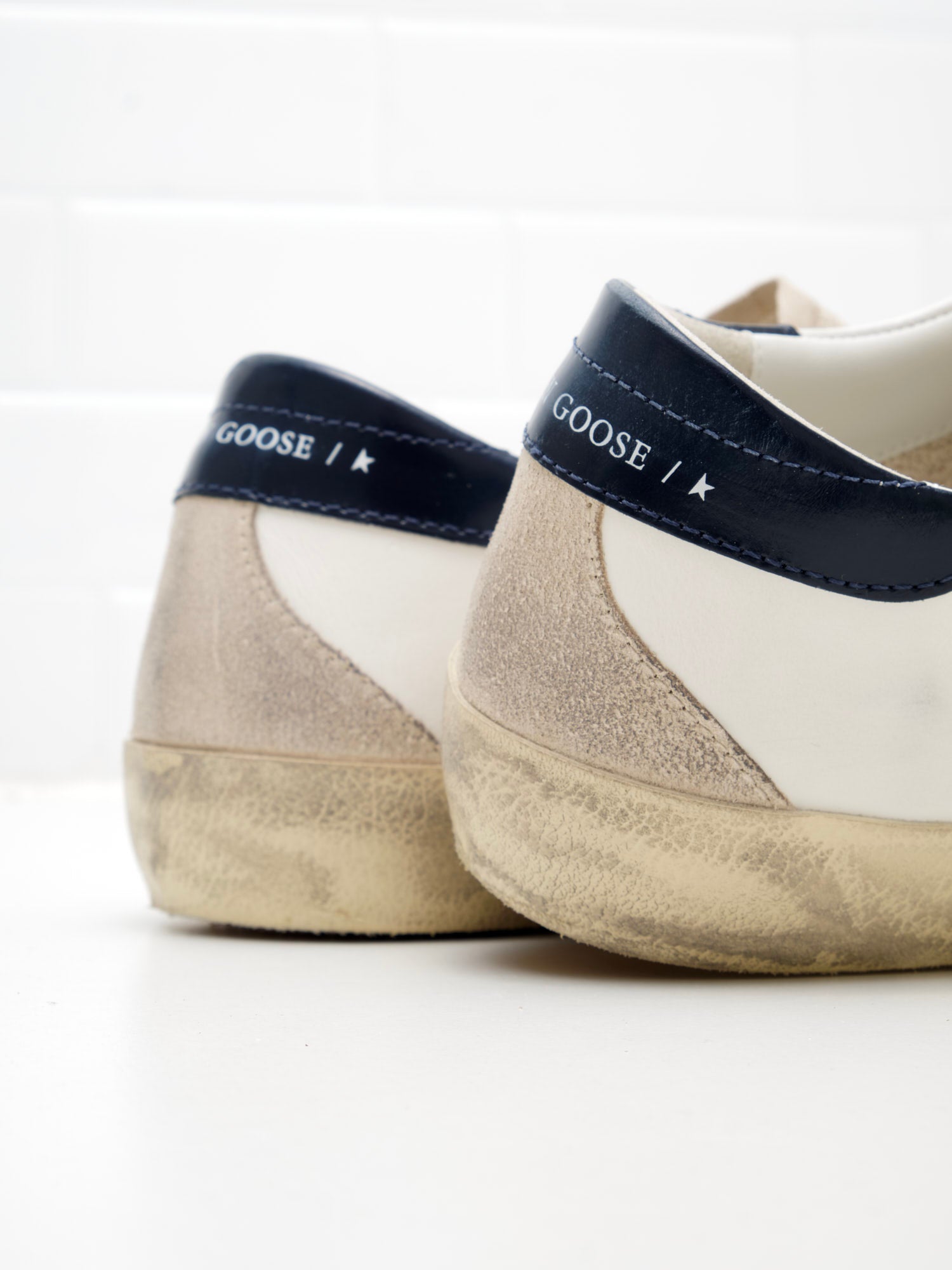 golden goose - Sneakers Super Star Classic With Spur Man white green black 