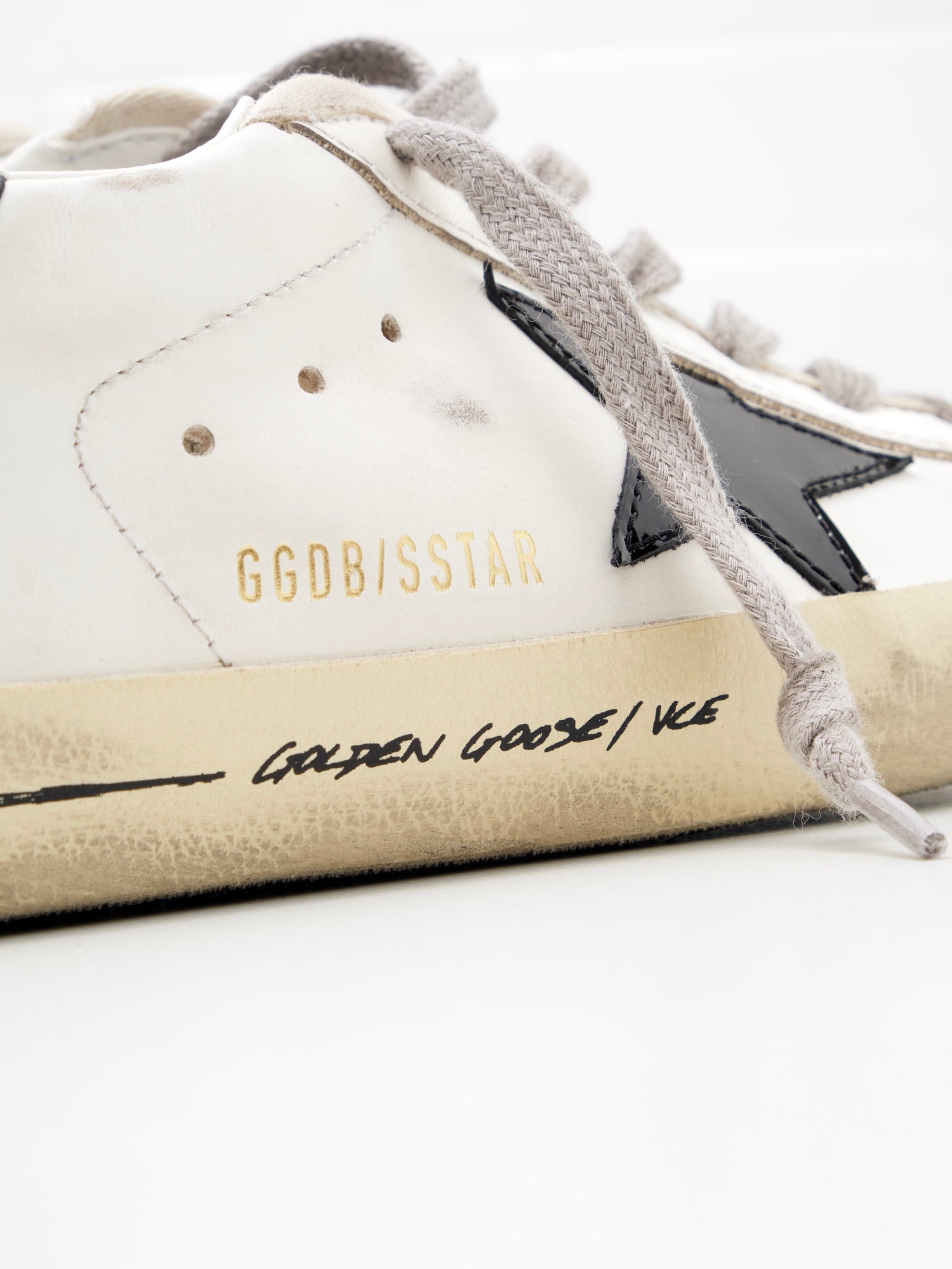 golden goose - Sneakers Super Star Woman white silver black 