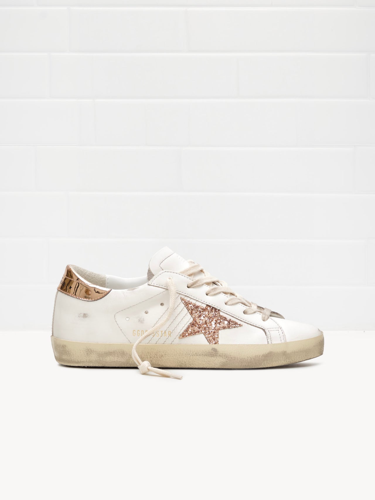 golden goose - Sneakers Super Star Woman white pink/gold 