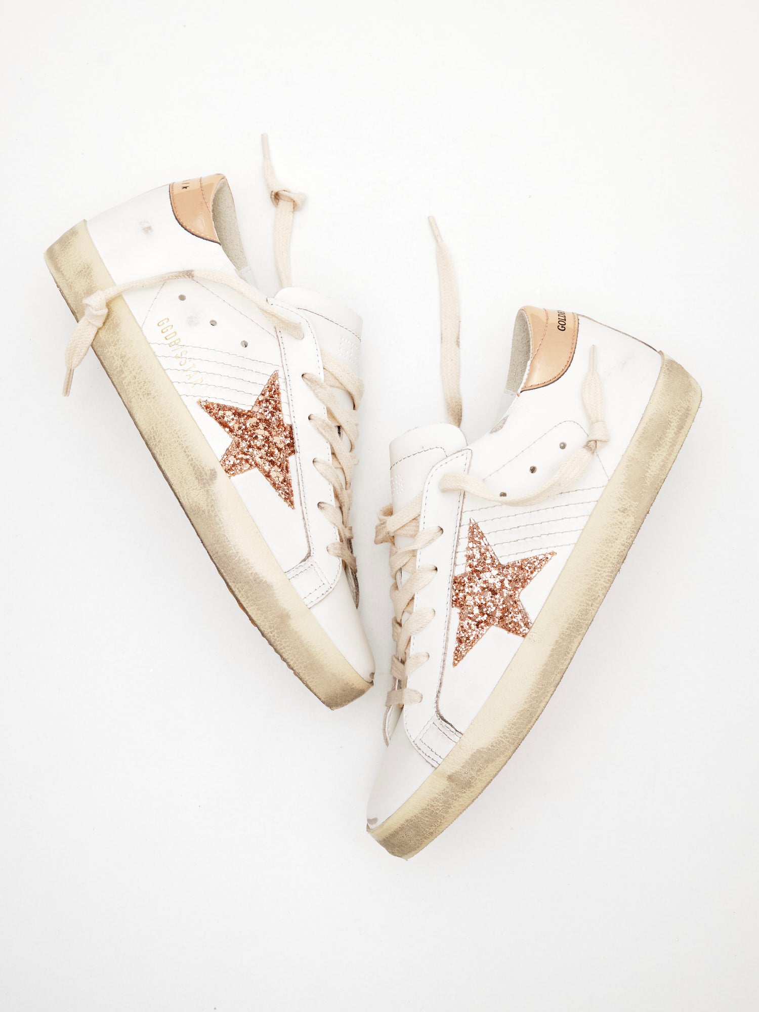 Golden Goose Super Star Woman white pink gold