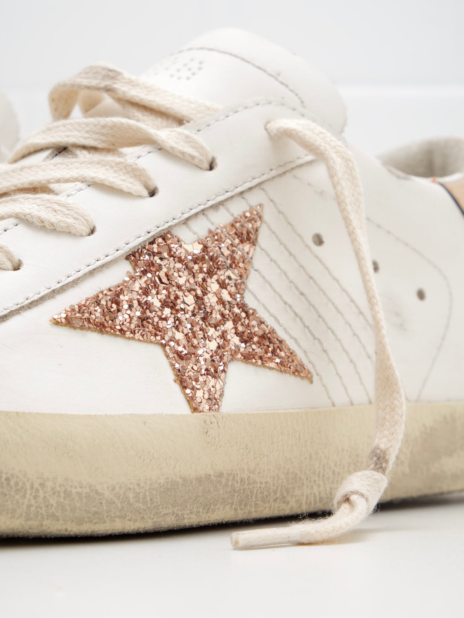 Golden Goose Super Star Woman white pink gold