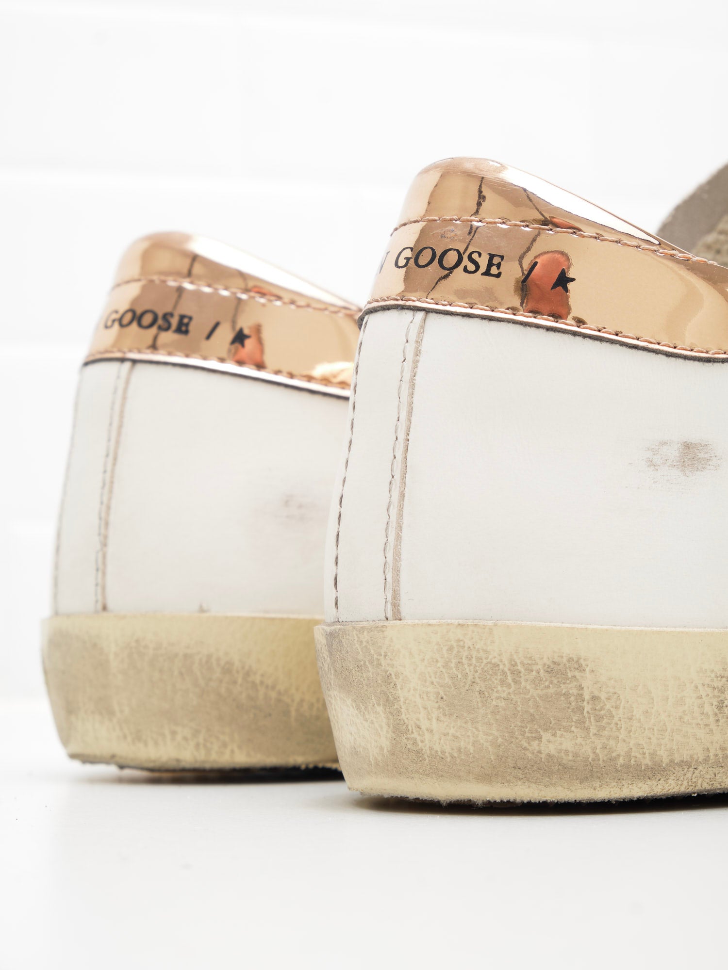 Golden Goose Super Star Woman white pink gold