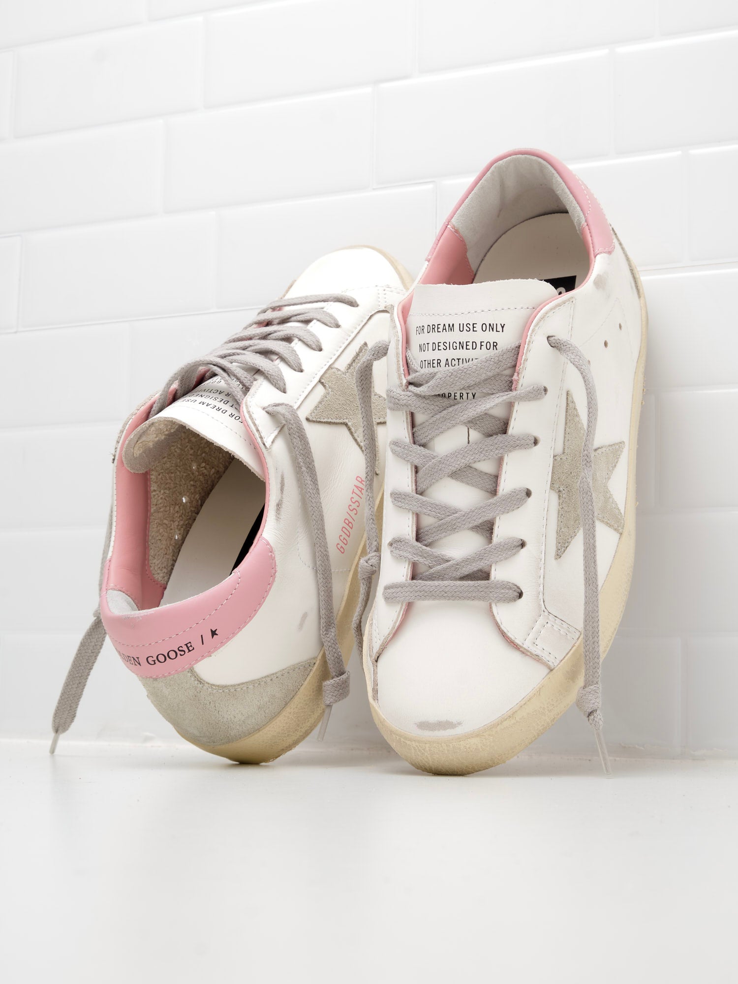 golden goose - Sneakers Super Star Leather white/ice/light/pink 