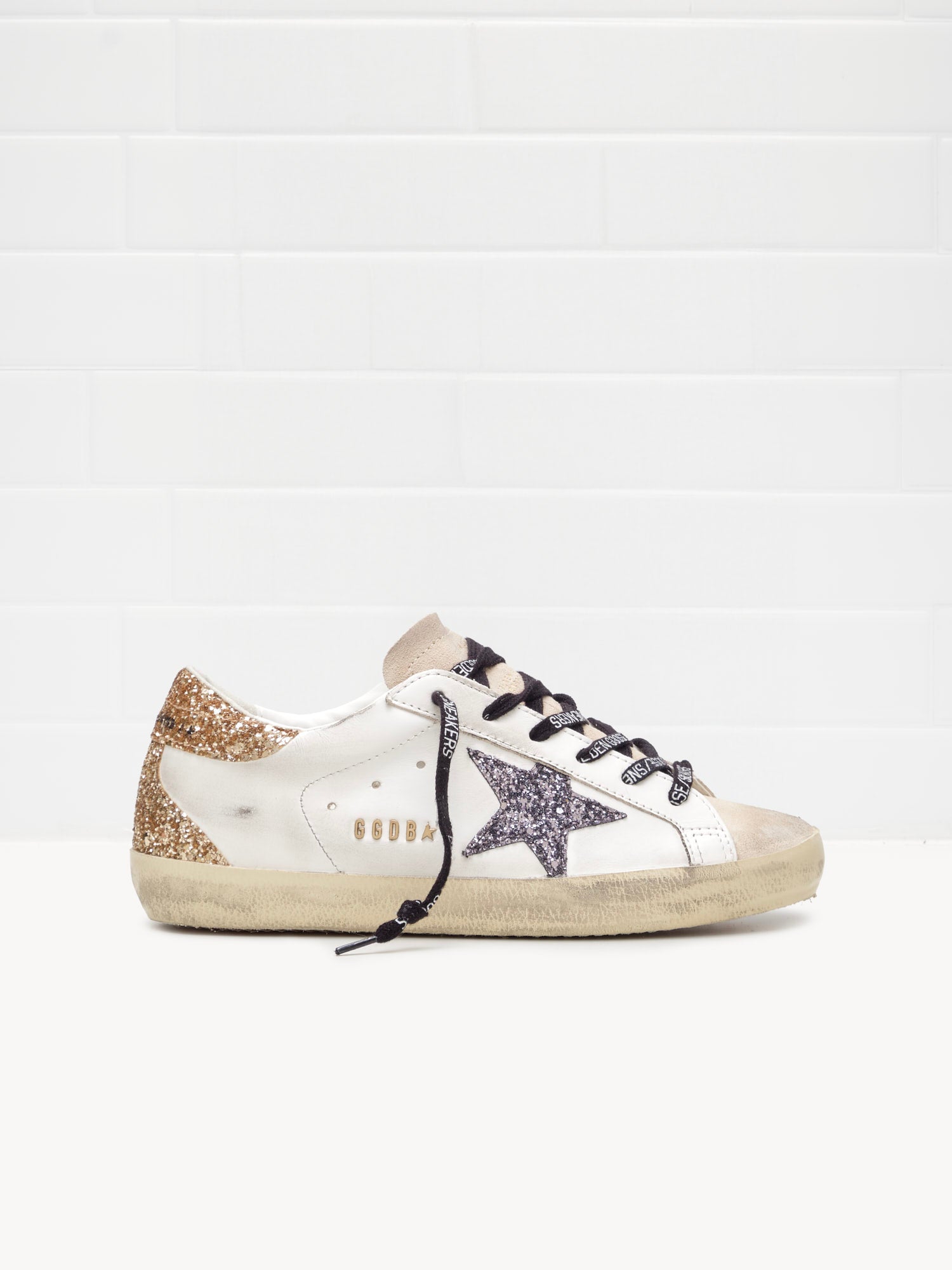 golden goose - Sneakers Super Star Woman white grey black 