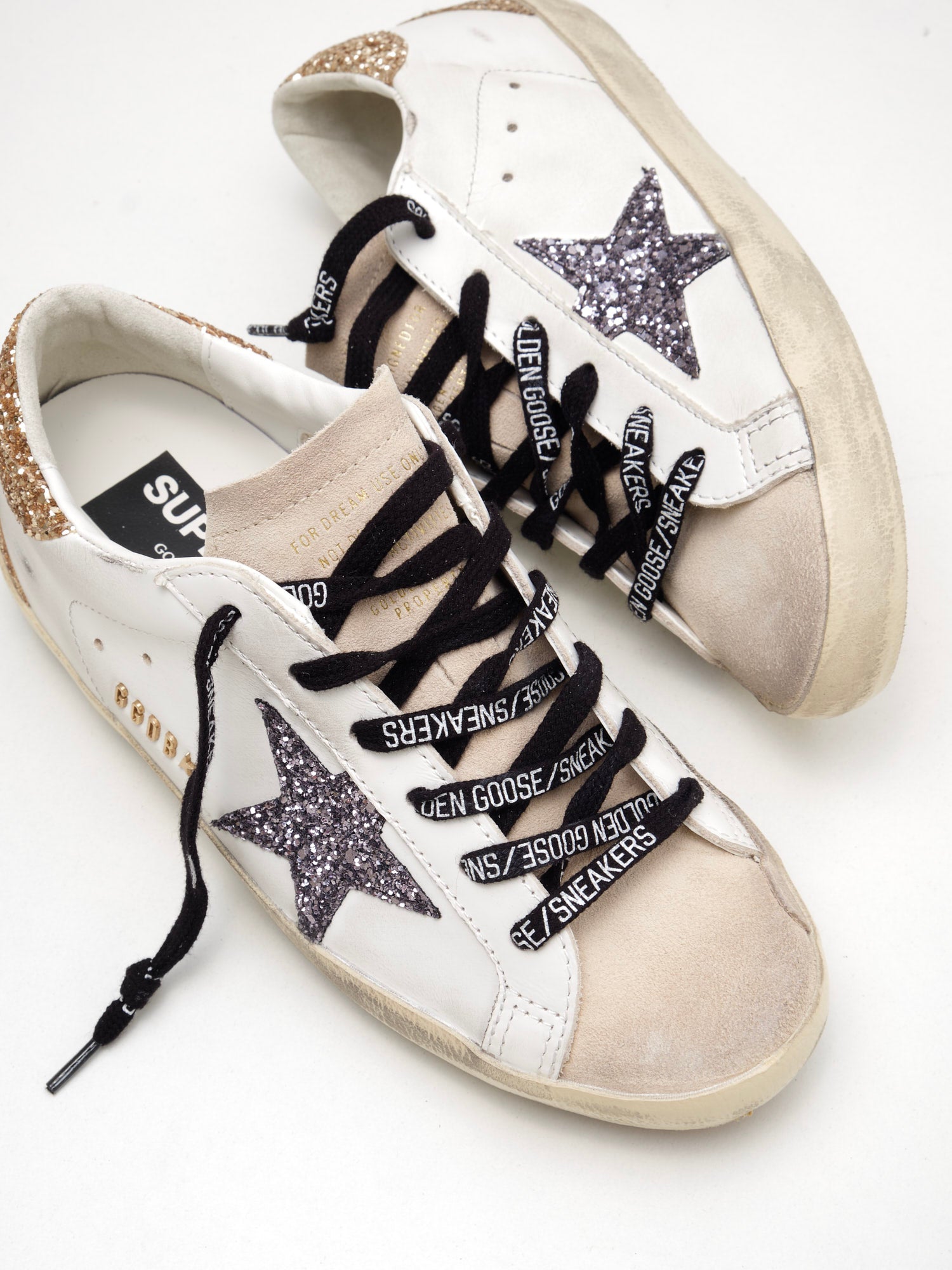 golden goose - Sneakers Super Star Woman white grey black 