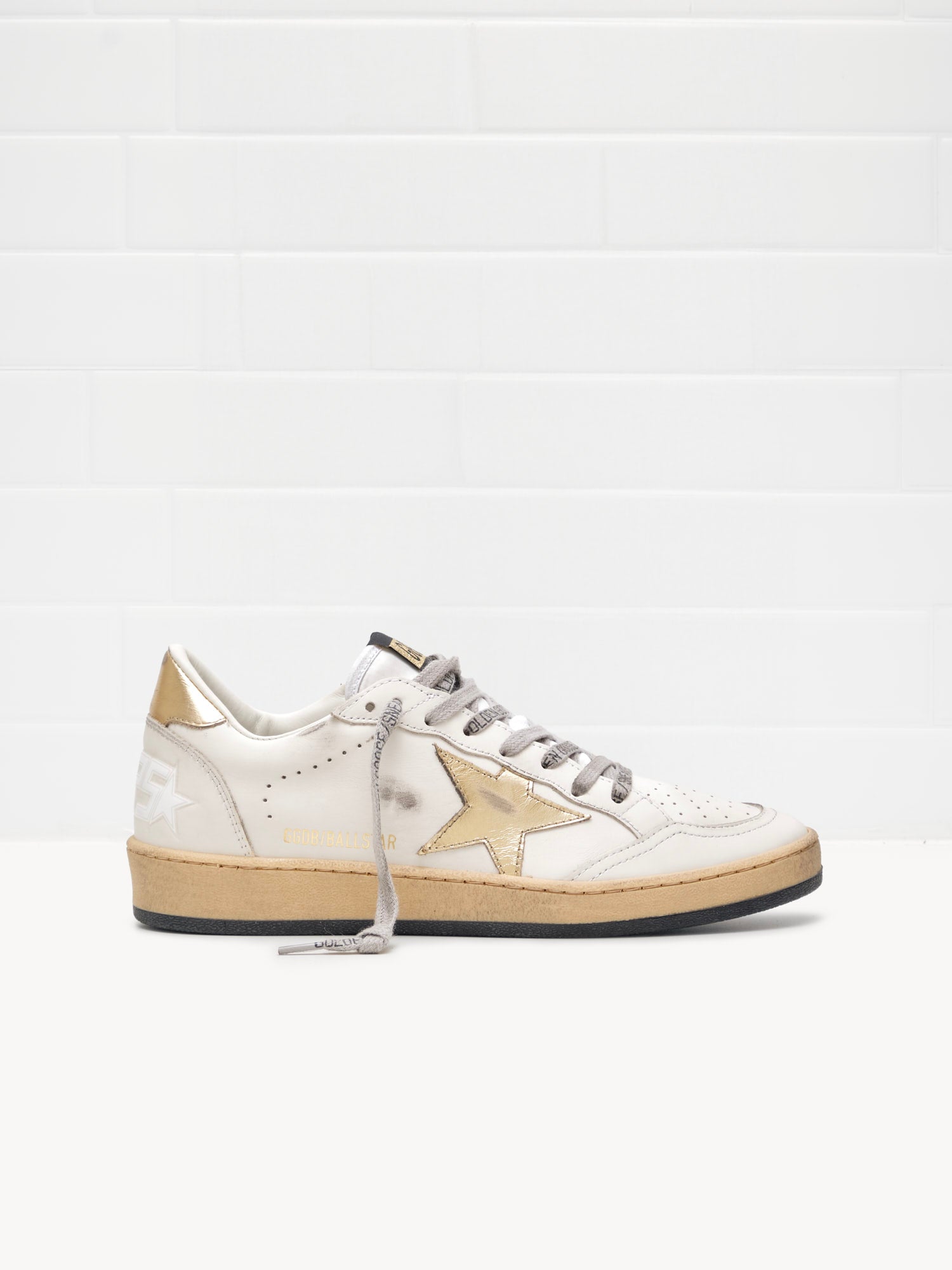 Golden Goose Ball Star Woman milk gold