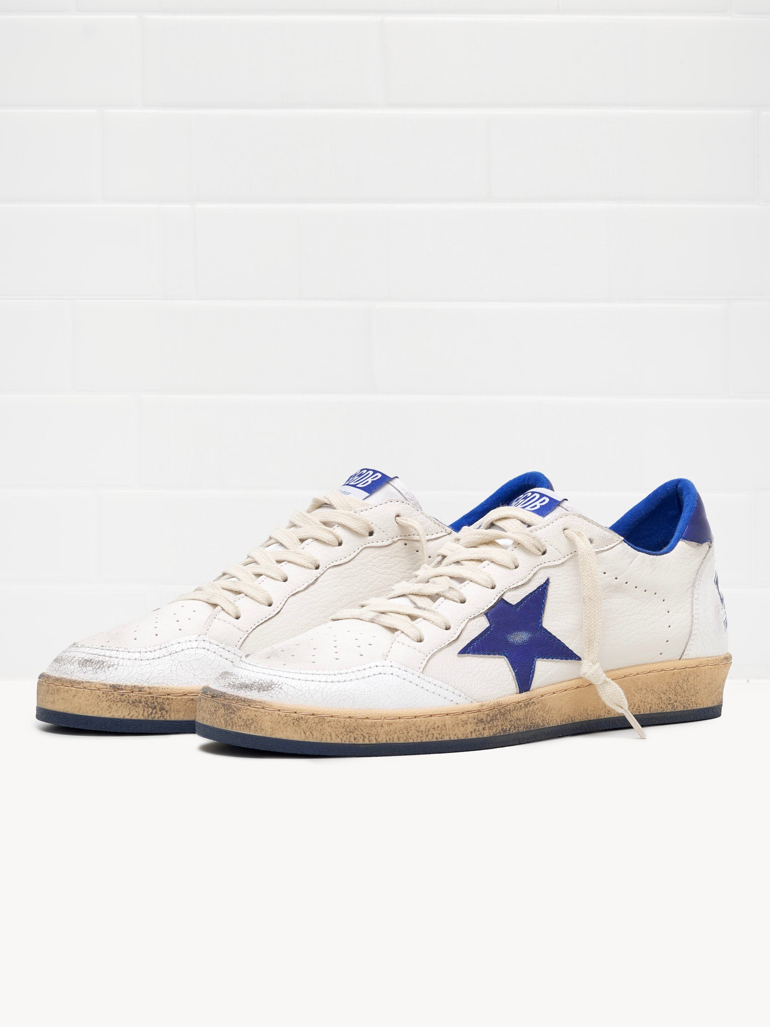 golden goose - Golden goose ball star white/bluette 