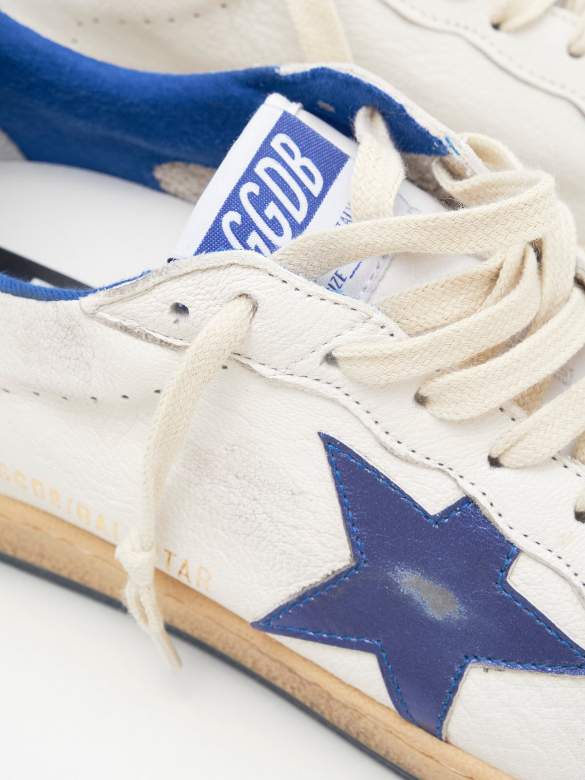 golden goose - Golden goose ball star white/bluette 