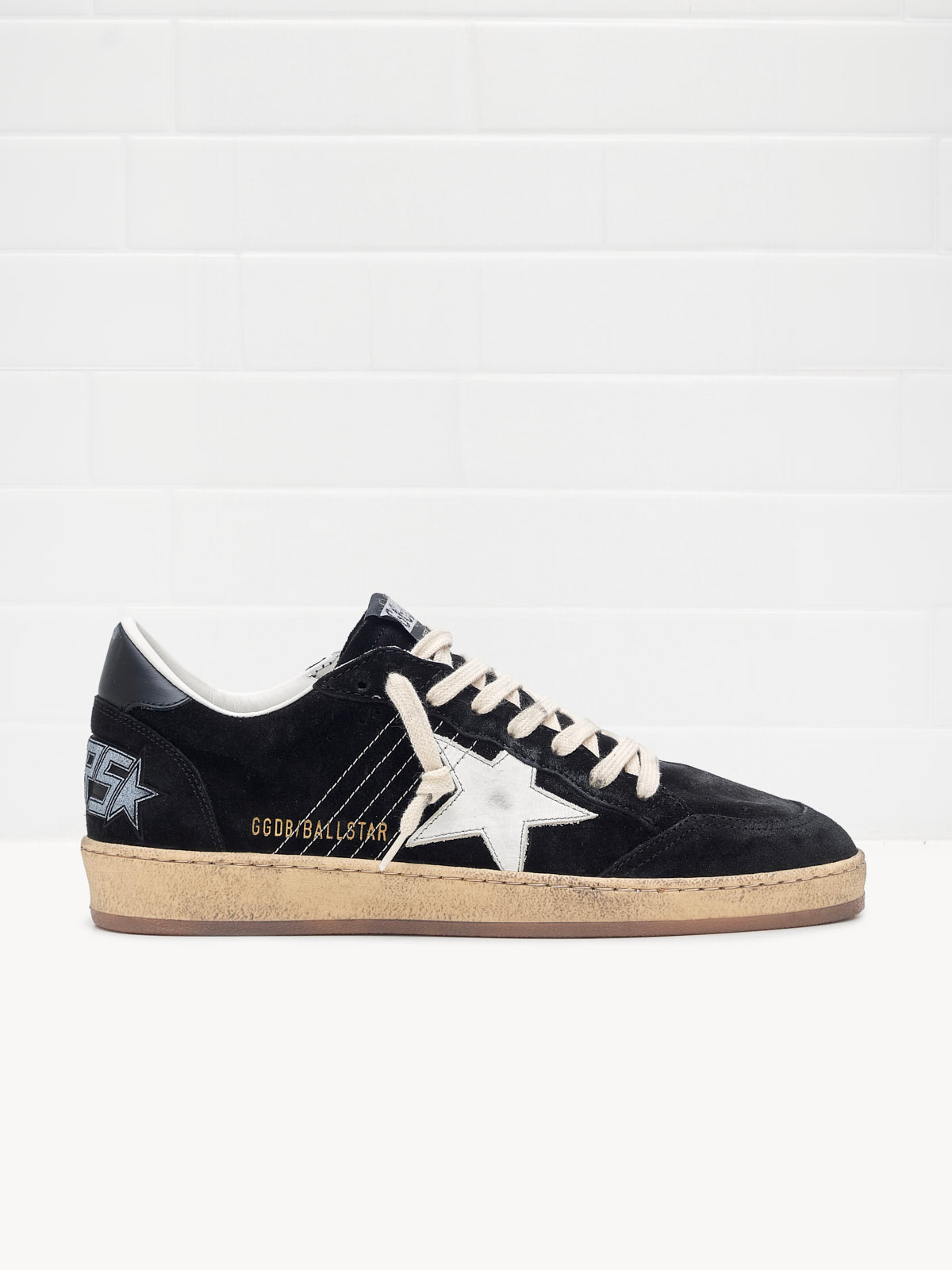 golden goose - Sneakers Ball Star Man suede black white 