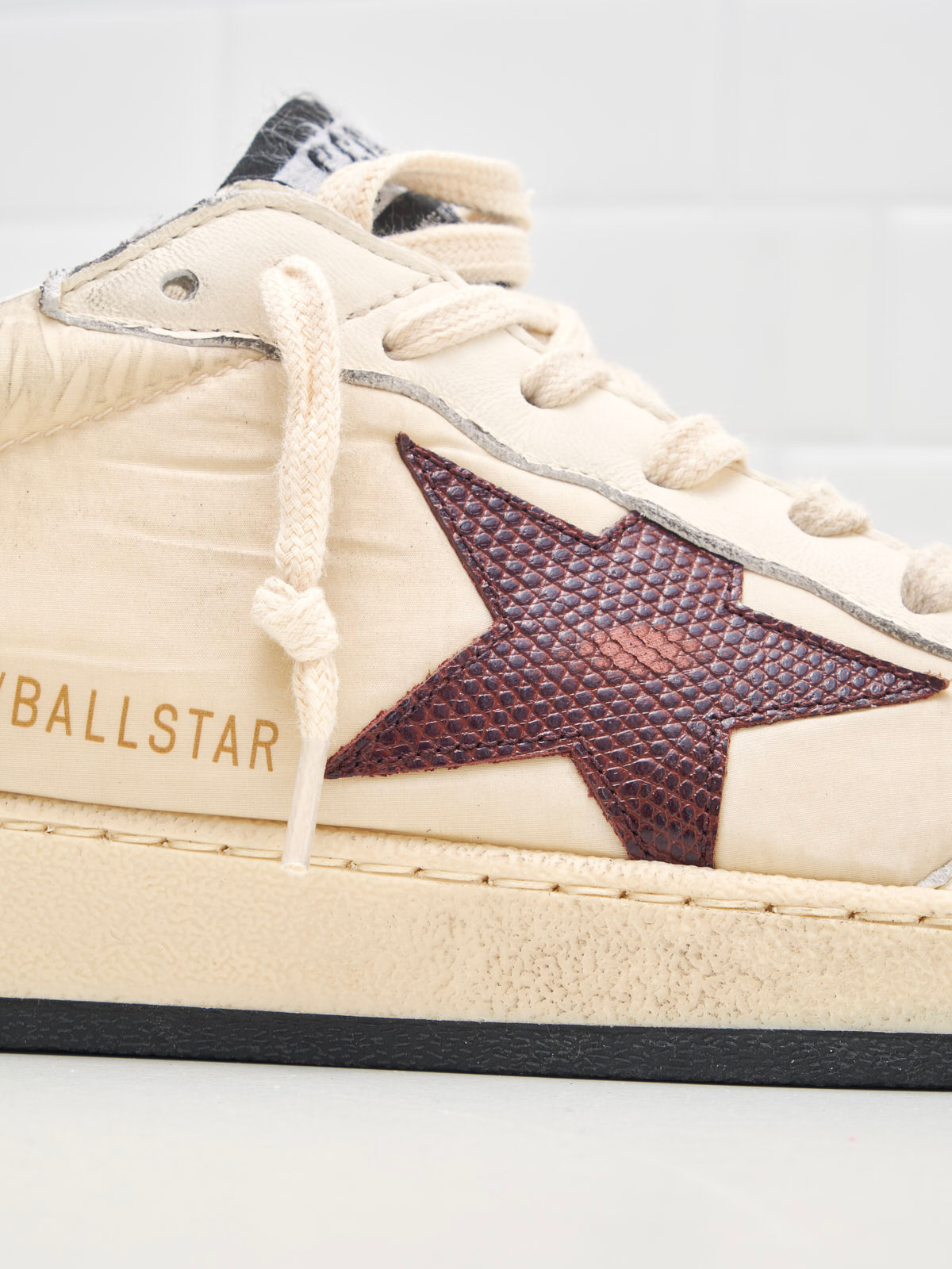 golden goose - Sneakers Ball Star Man white burgundy tejus 