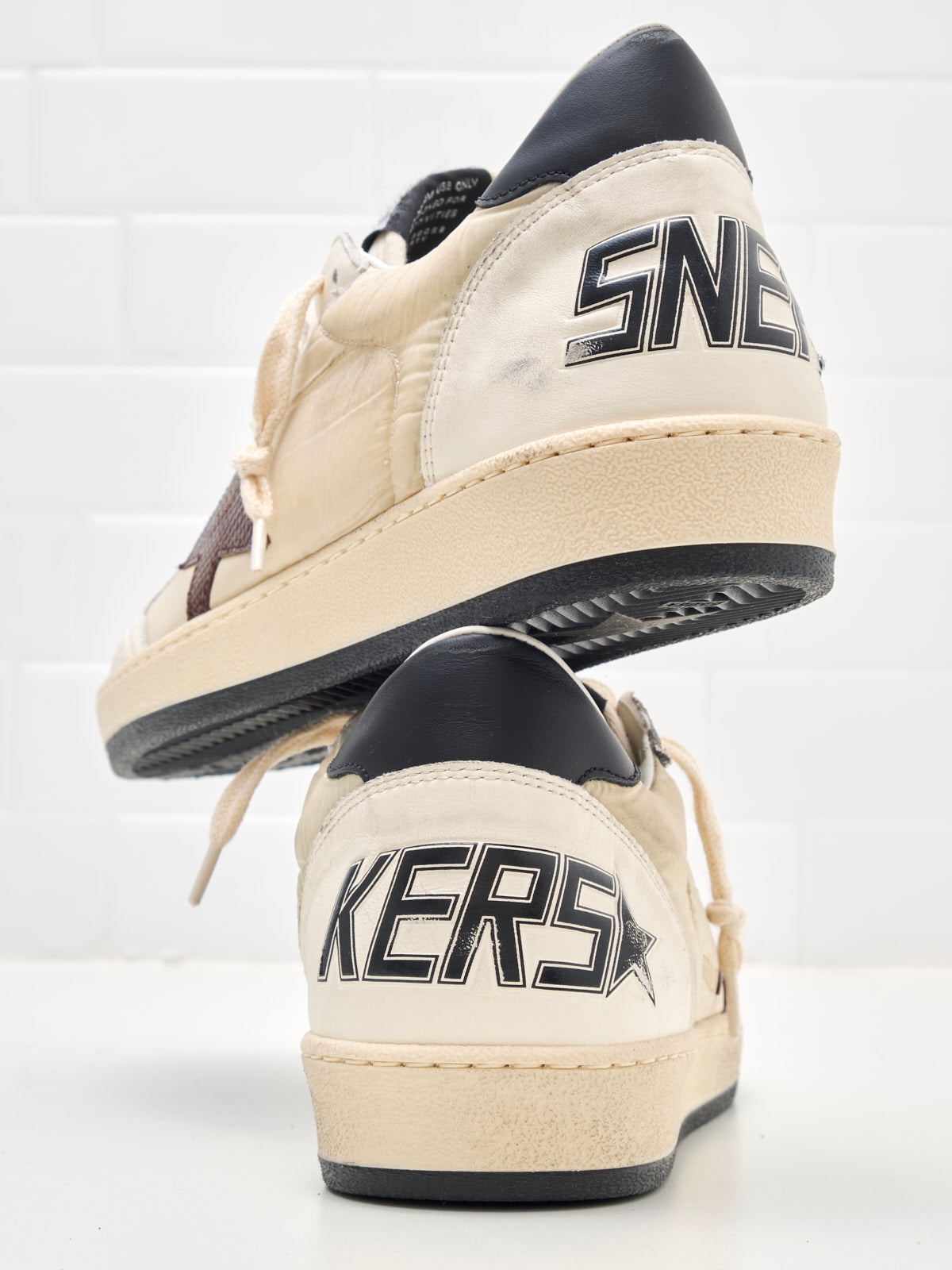golden goose - Sneakers Ball Star Man white burgundy tejus 