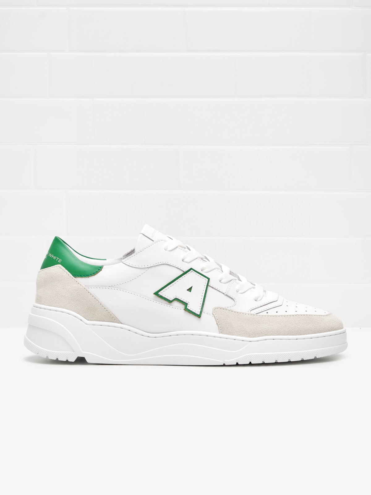 Sneakers Man Emmeuno Logo Explorer white green white sole