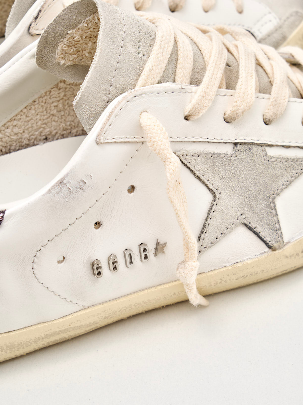 golden goose - Sneakers Super Star Woman white grey 