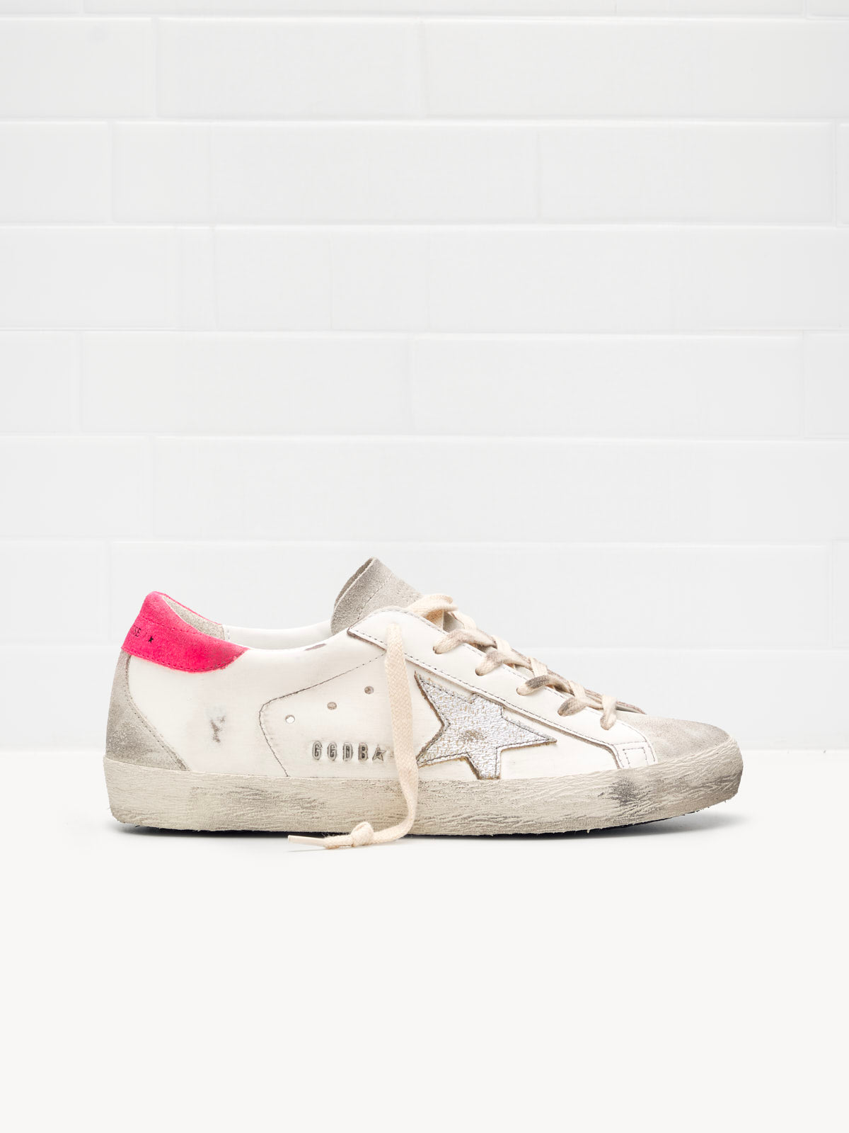 golden goose - Sneakers Super Star Woman white ice silver fucsia 