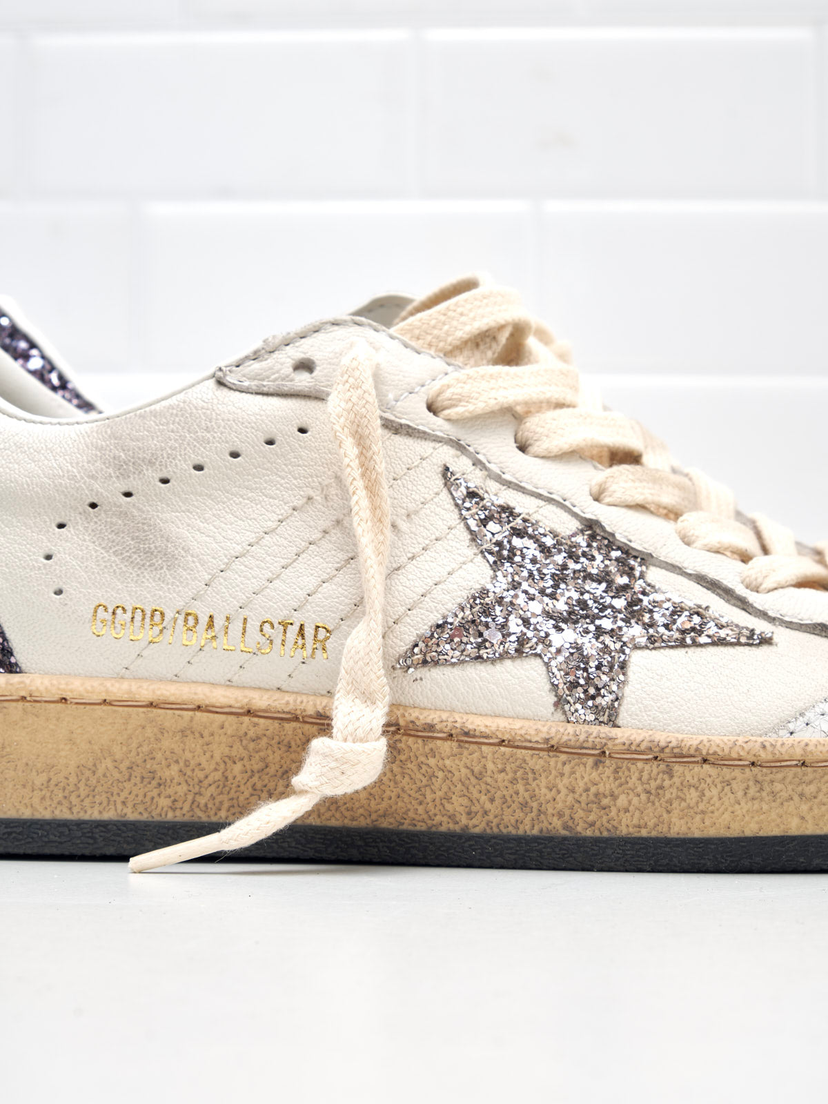 golden goose - Sneakers Ball Star Woman white cinder antracite 