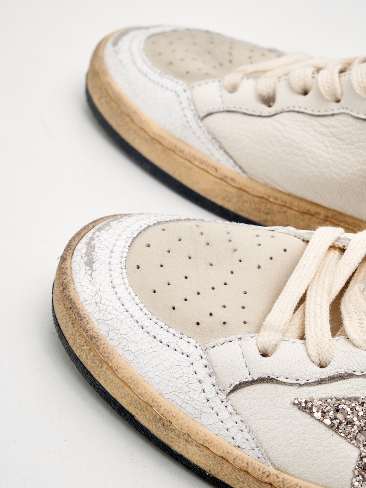 golden goose - Sneakers Ball Star Woman white cinder antracite 