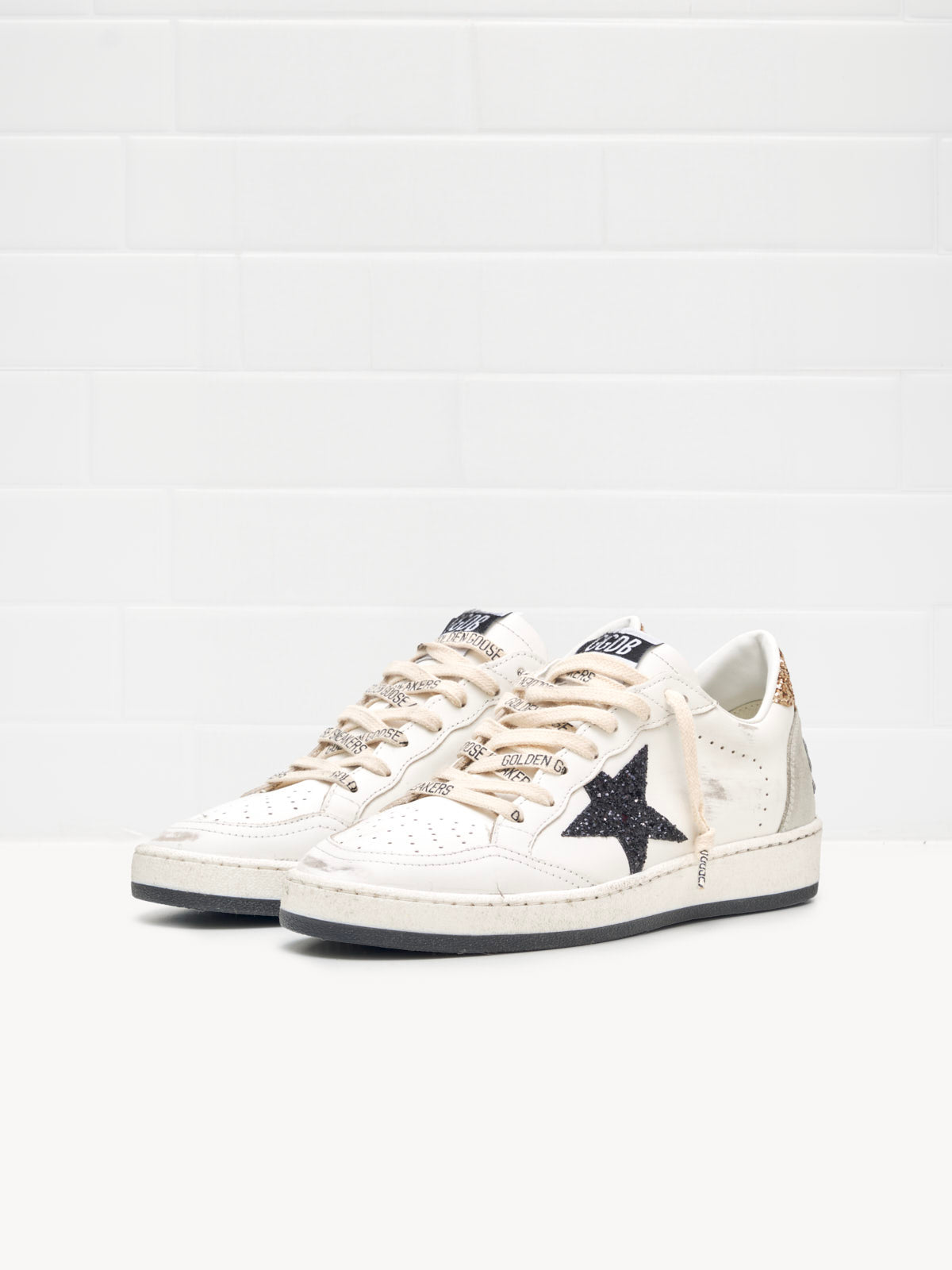 golden goose - Sneakers Ball Star Woman white black gold ice 