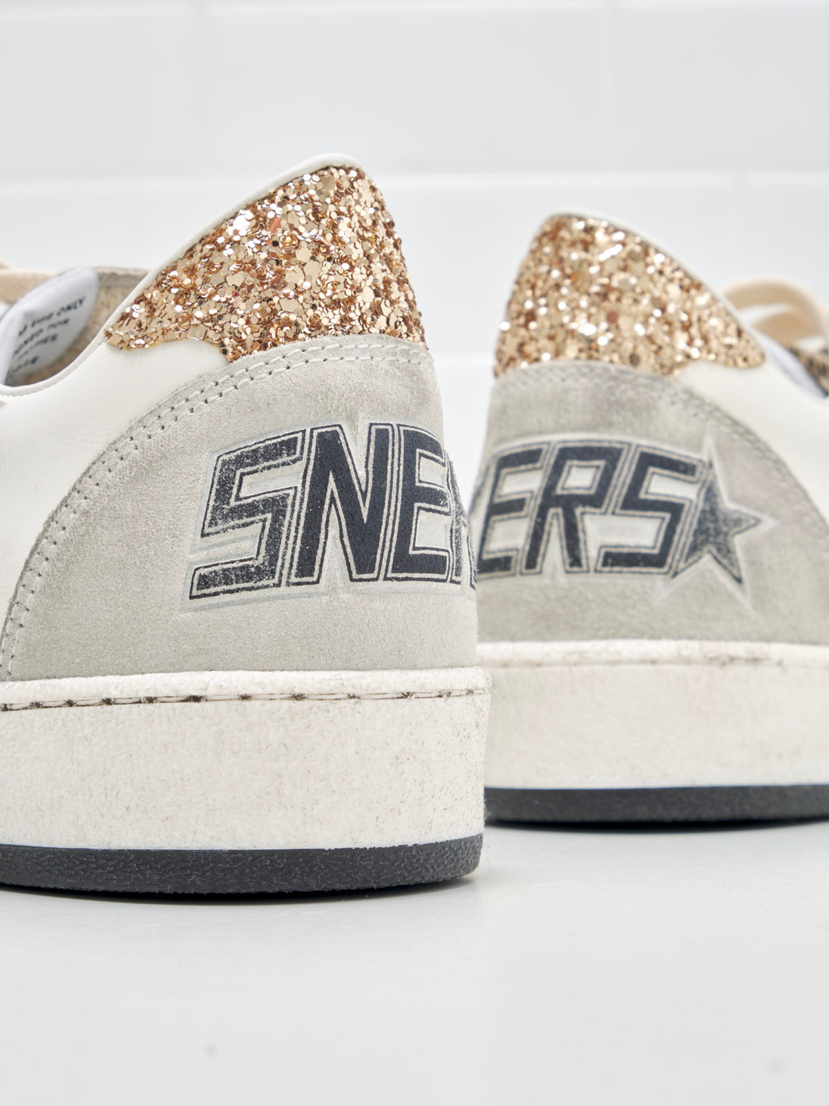 golden goose - Sneakers Ball Star Woman white black gold ice 