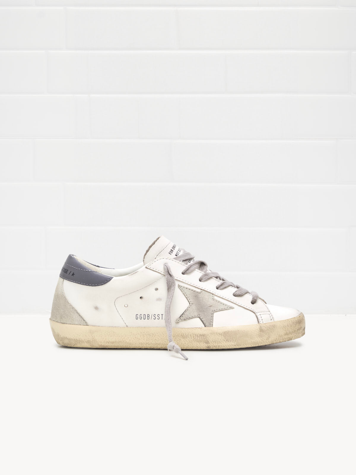 golden goose - Super Star With Spur Woman white ice dark grey 
