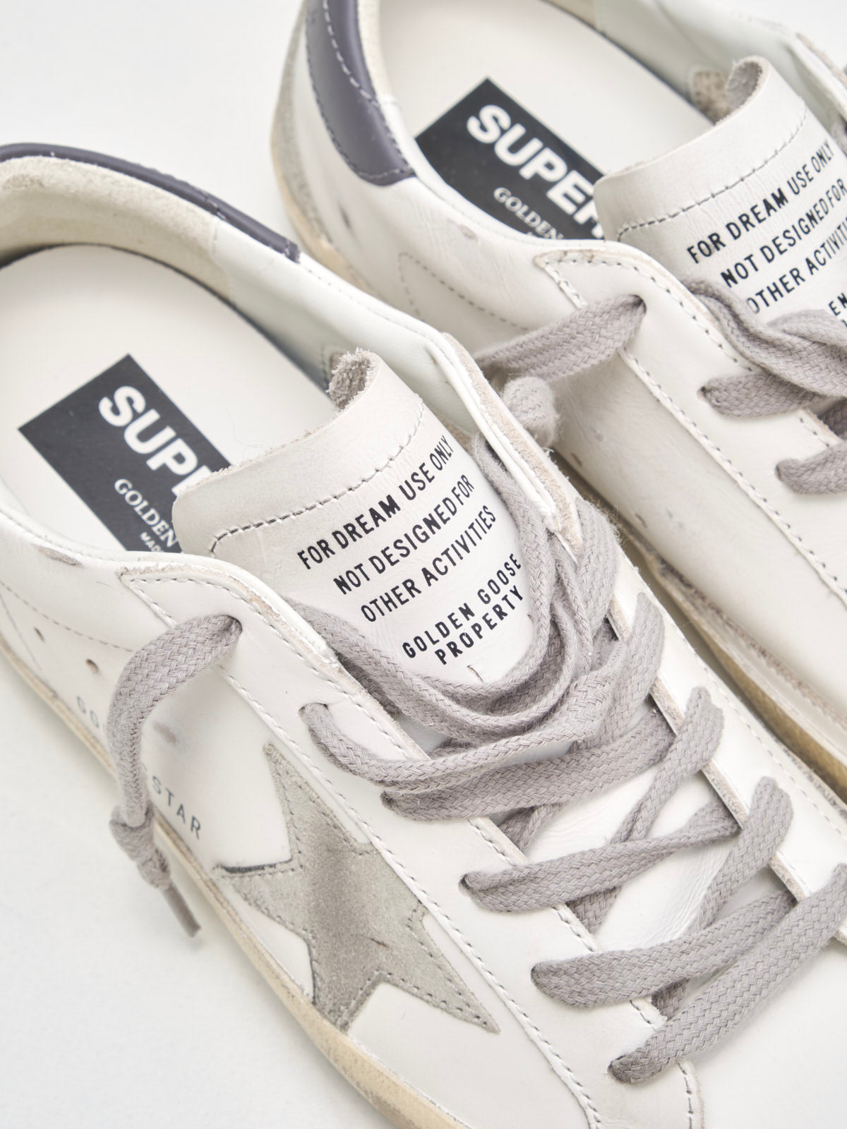 golden goose - Super Star With Spur Woman white ice dark grey 