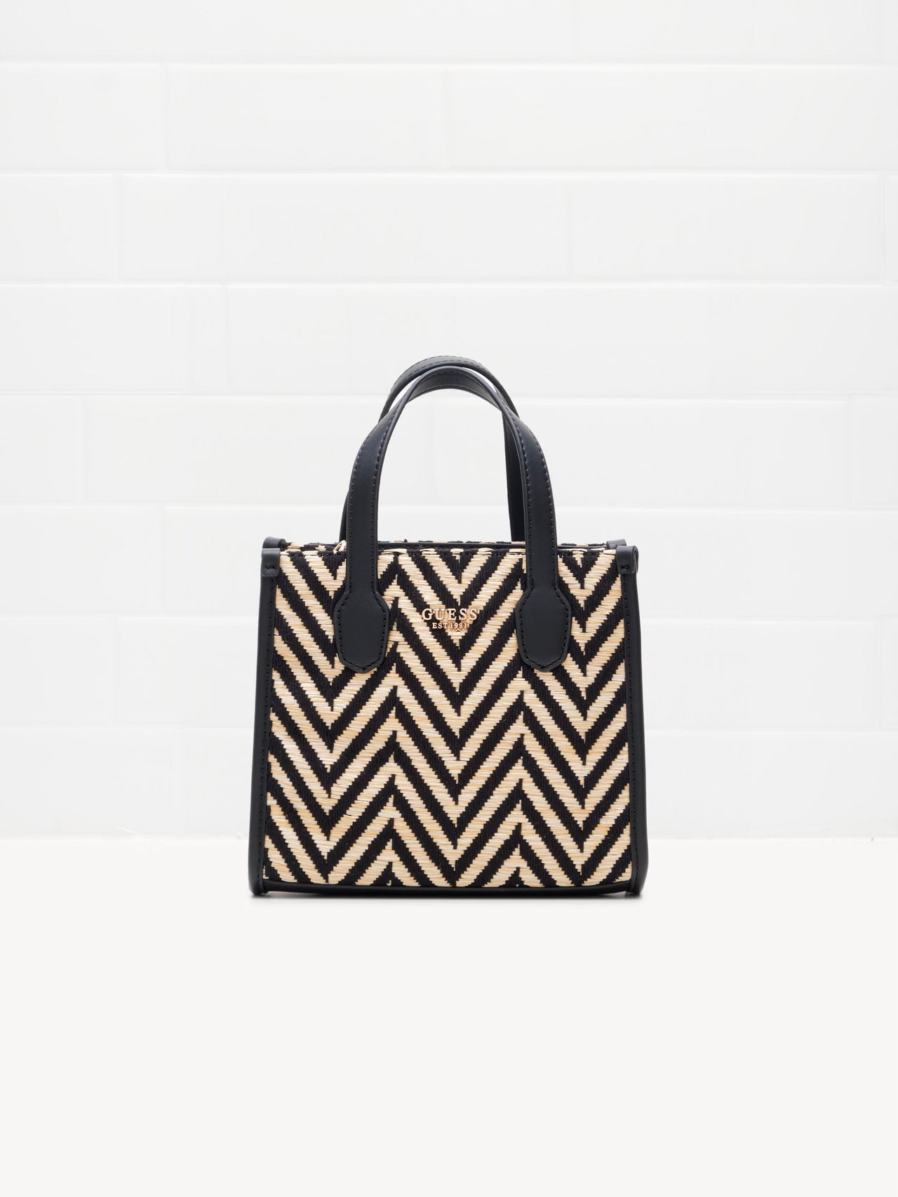 Guess - Borsa Silvana Mini 2 Compartment Tote black 