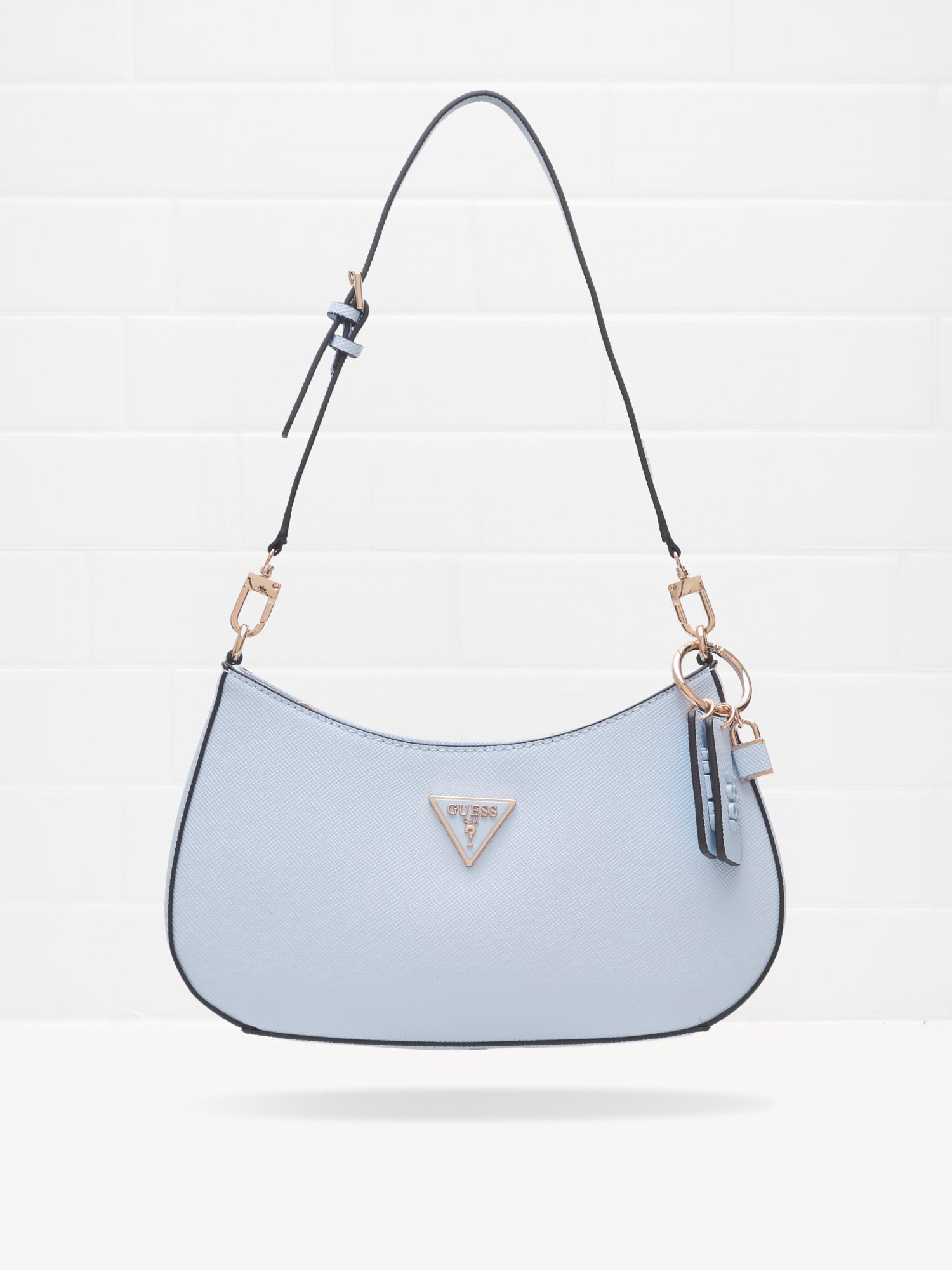 Guess - Borsa Noelle Shoulder sky blue 