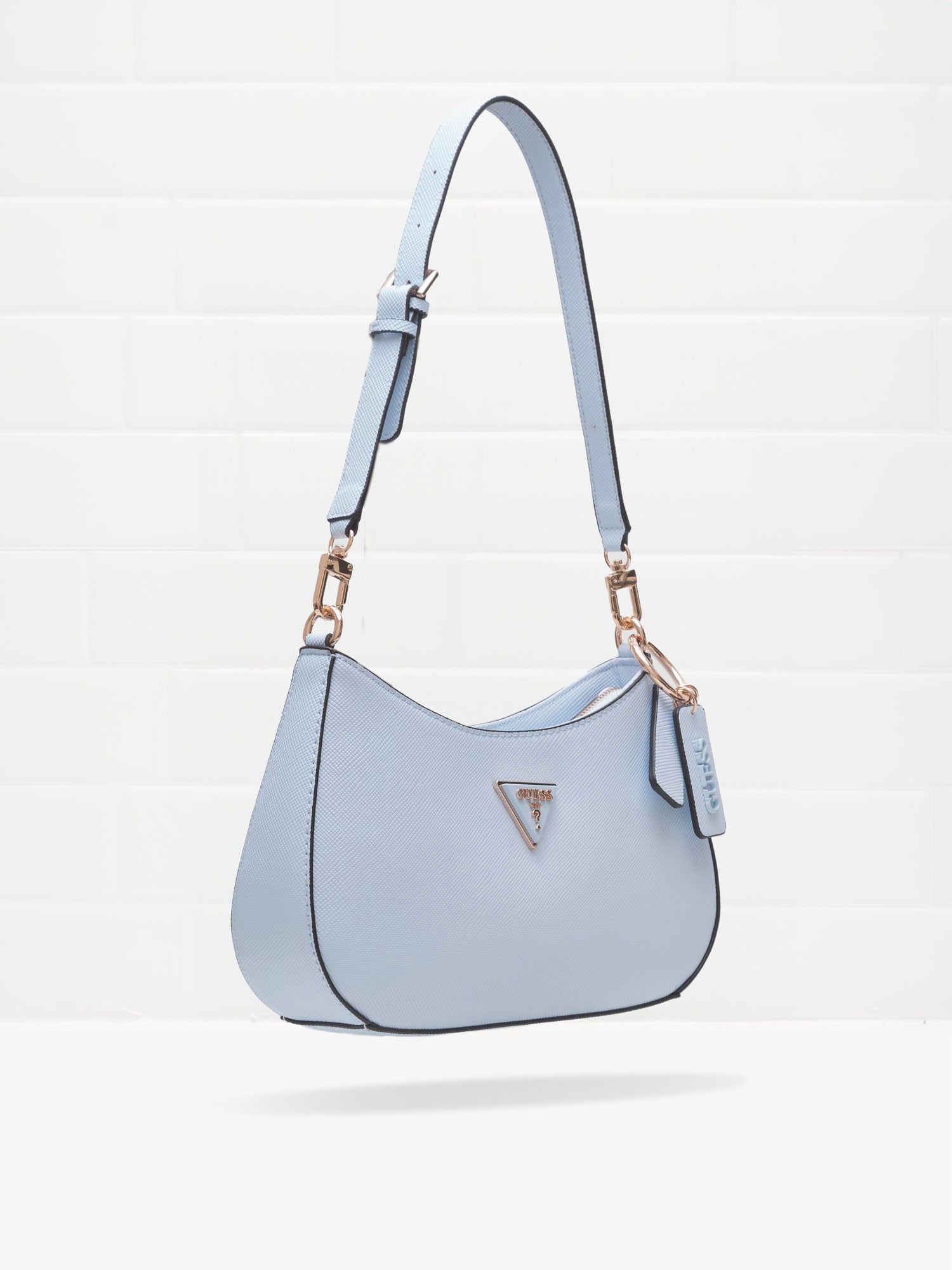 Guess - Borsa Noelle Shoulder sky blue 